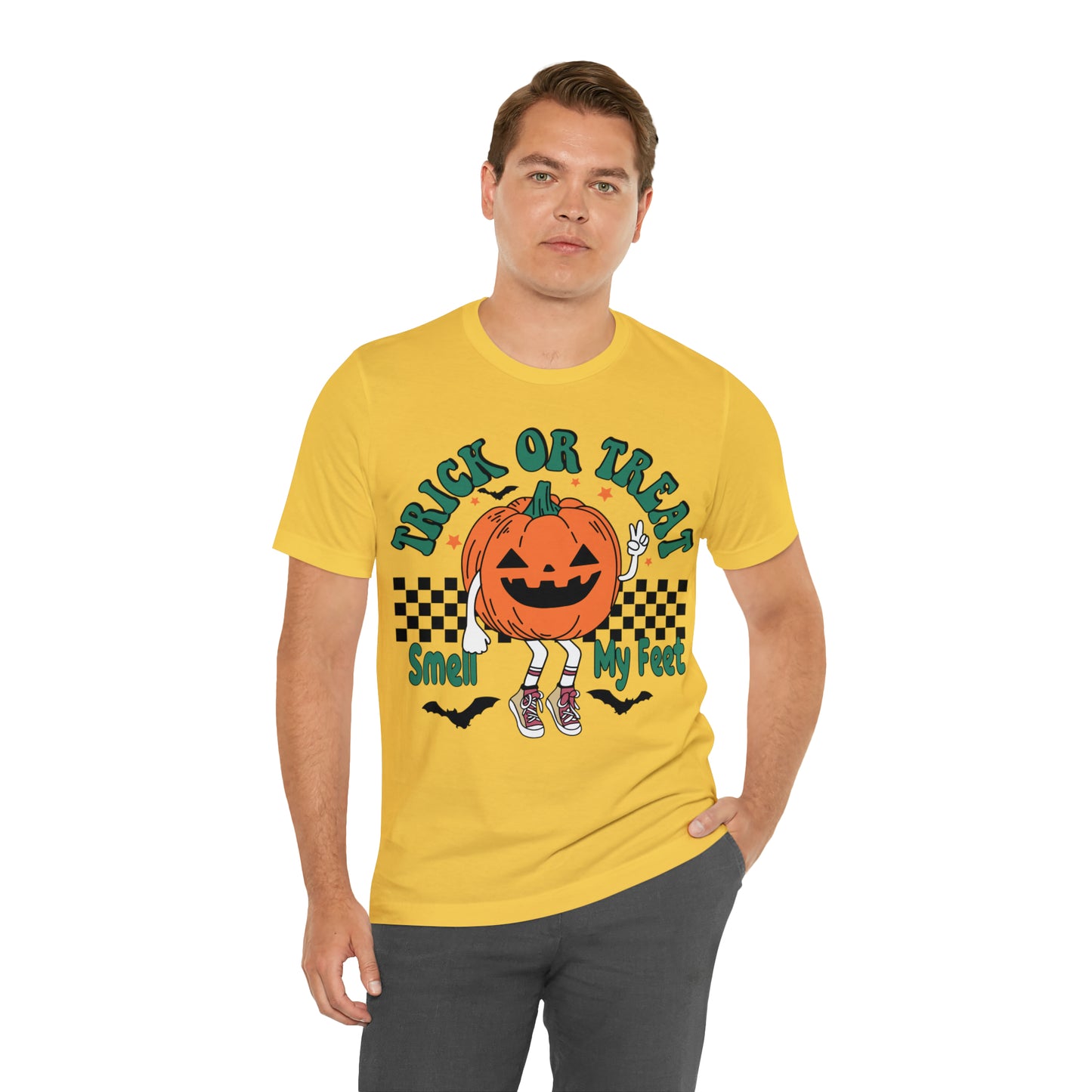 Trick or Treat Smell My Feet | Unisex Jersey Short Sleeve Tee
