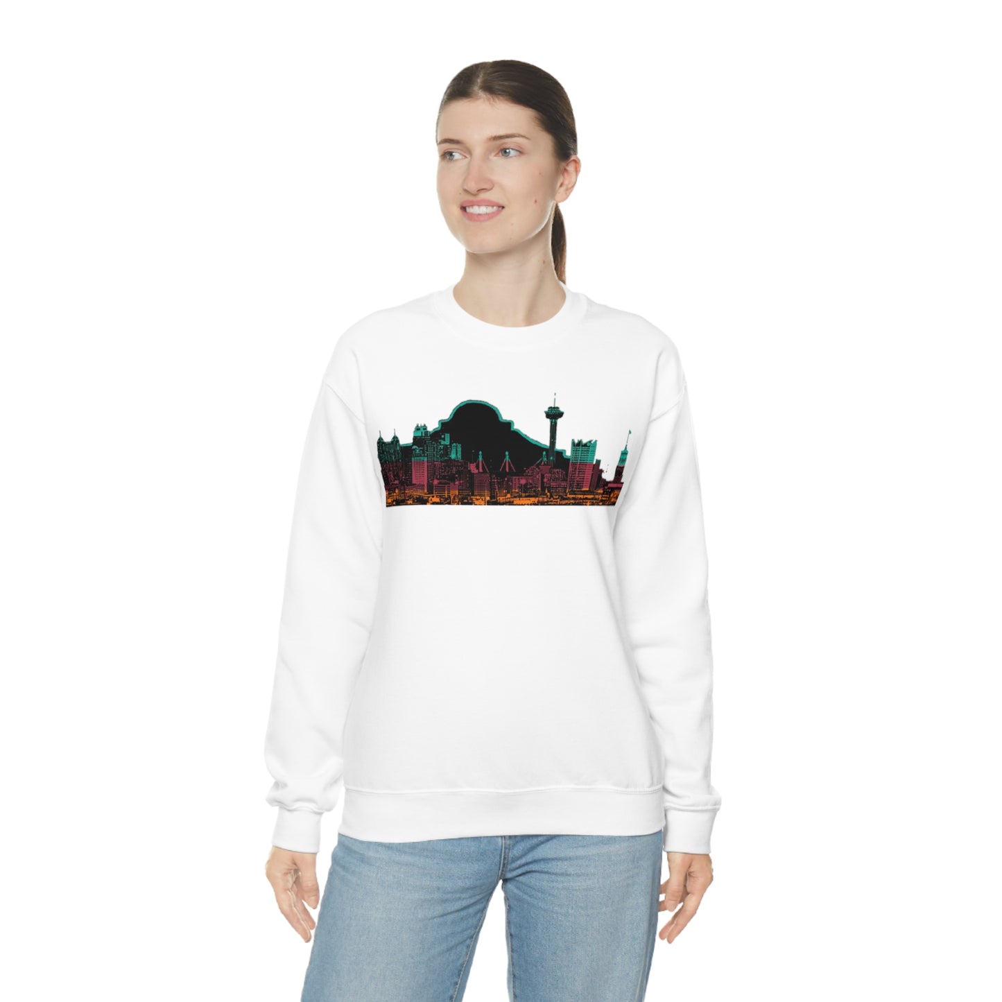 San Antonio Spurs Basketball Unisex Heavy Blend Crewneck Sweatshirt