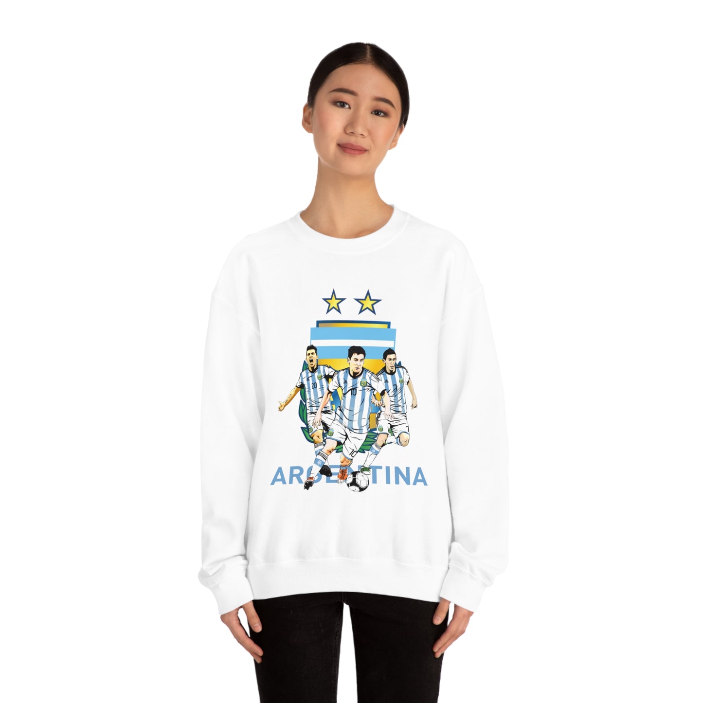 Argentina Soccer Unisex Heavy Blend Crewneck Sweatshirt