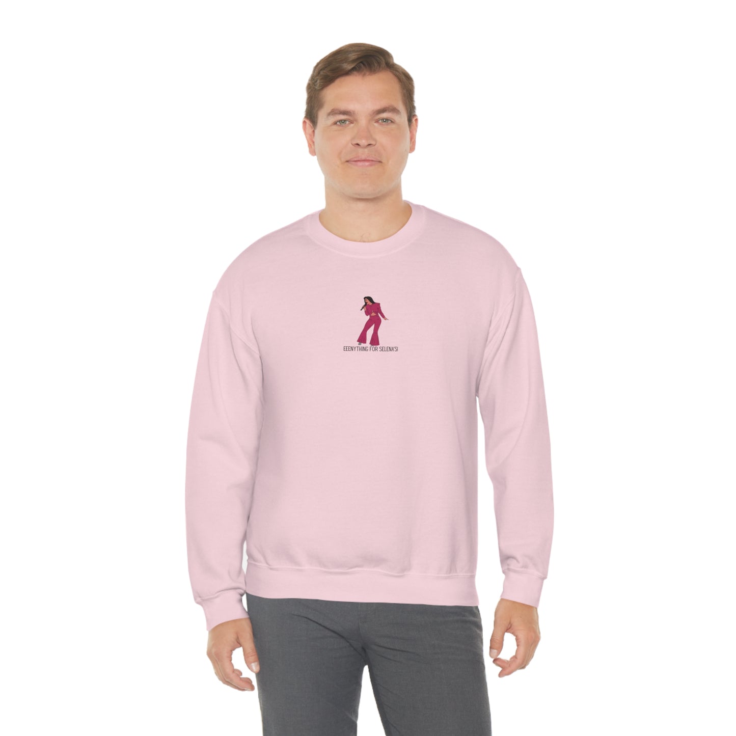 Eeeenything For Selenas Unisex Heavy Blend Crewneck Sweatshirt