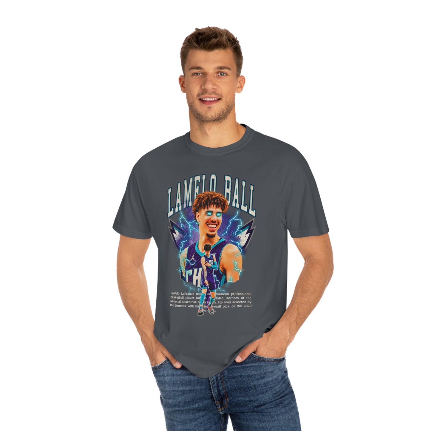 Lamely Ball Basketball Unisex Garment-Dyed T-shirt