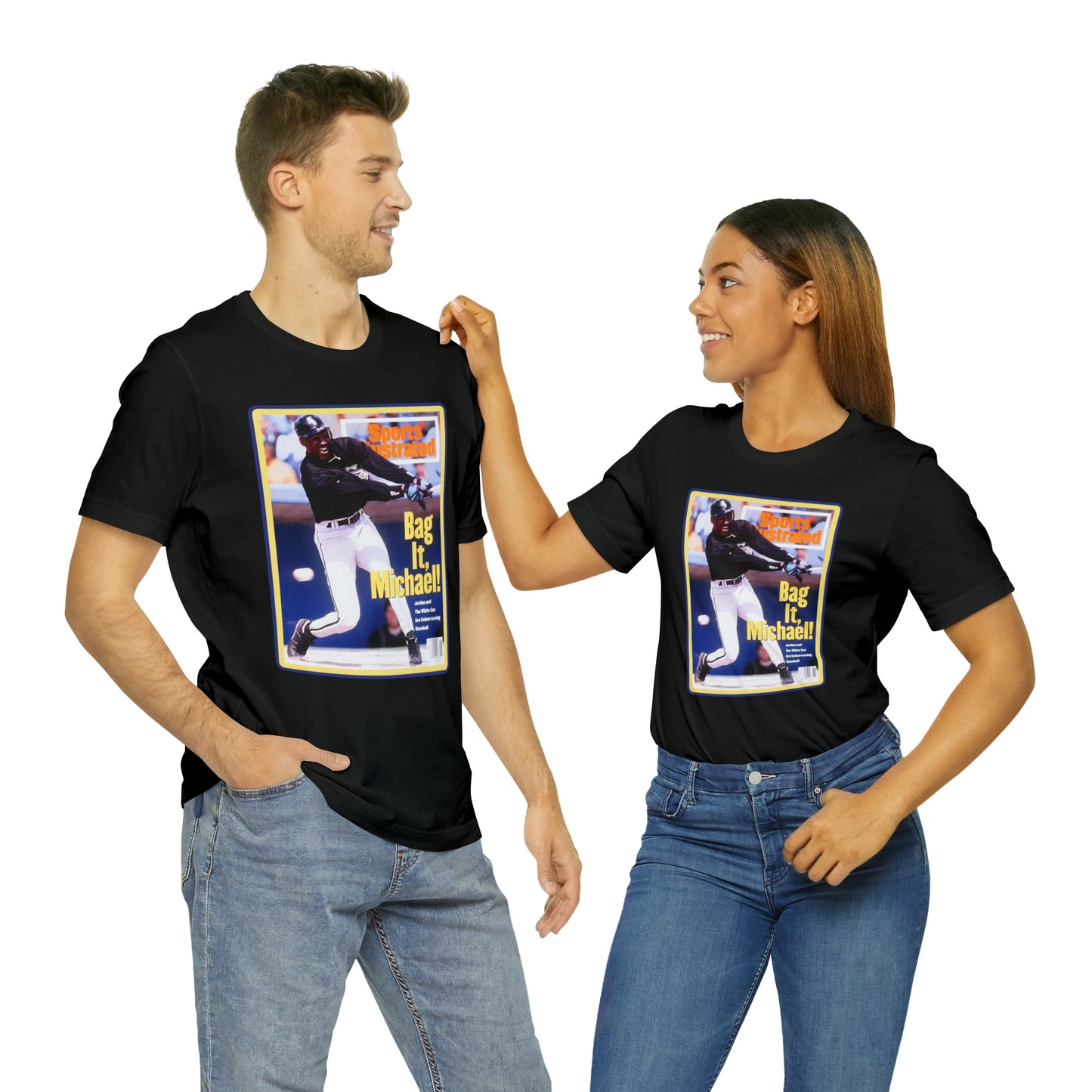 90s Throwback Michael Jordan Sports Illustrated Magazine Unisex Jersey Short Sleeve Tee
