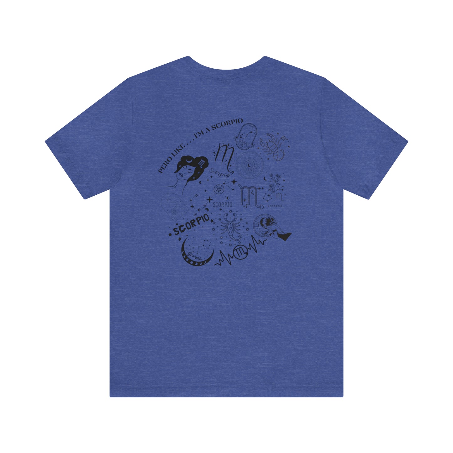 Zodiac Scorpio - Astrology Unisex Jersey Short Sleeve Tee Front/Back Print