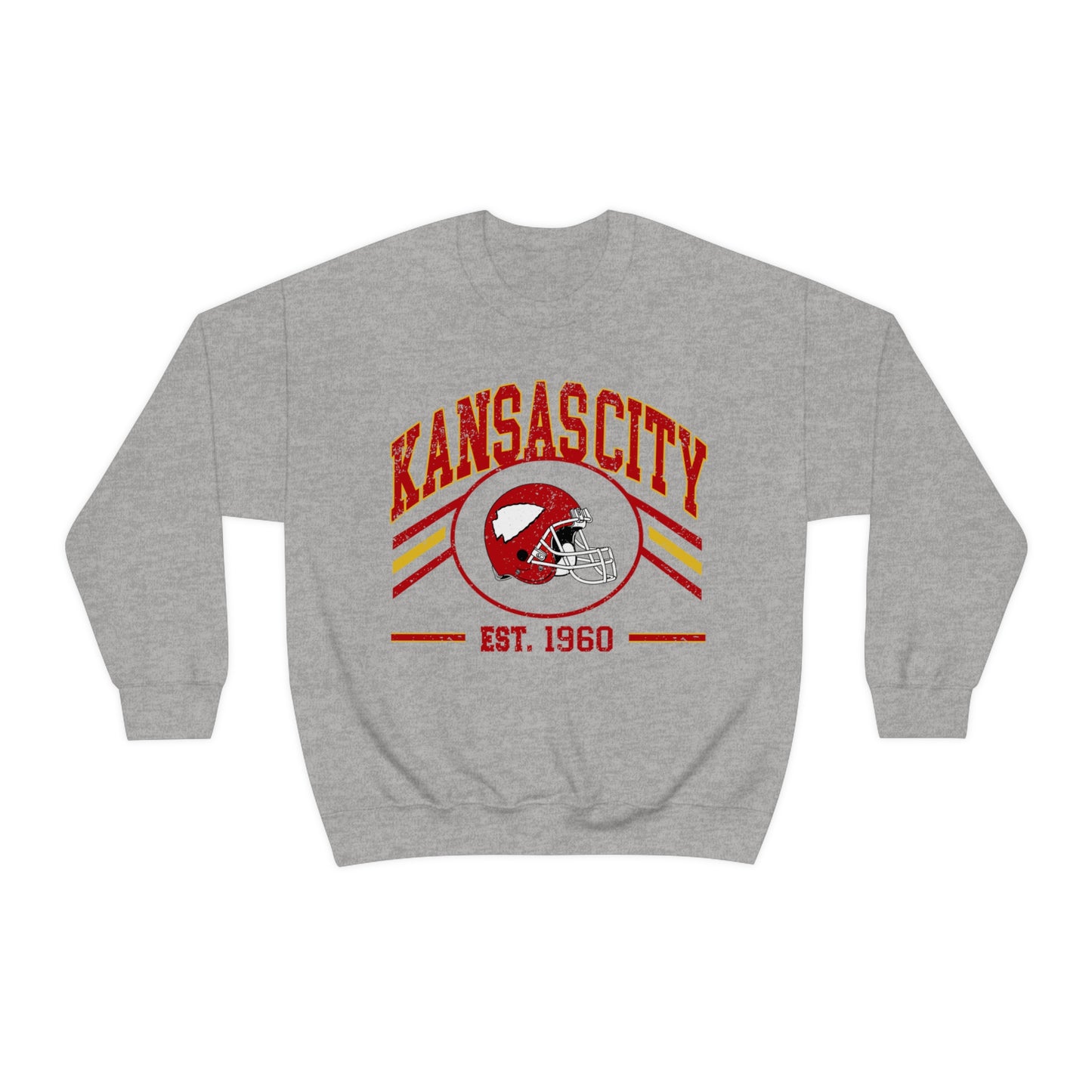 Kansas City Football Unisex Heavy Blend Crewneck Sweatshirt