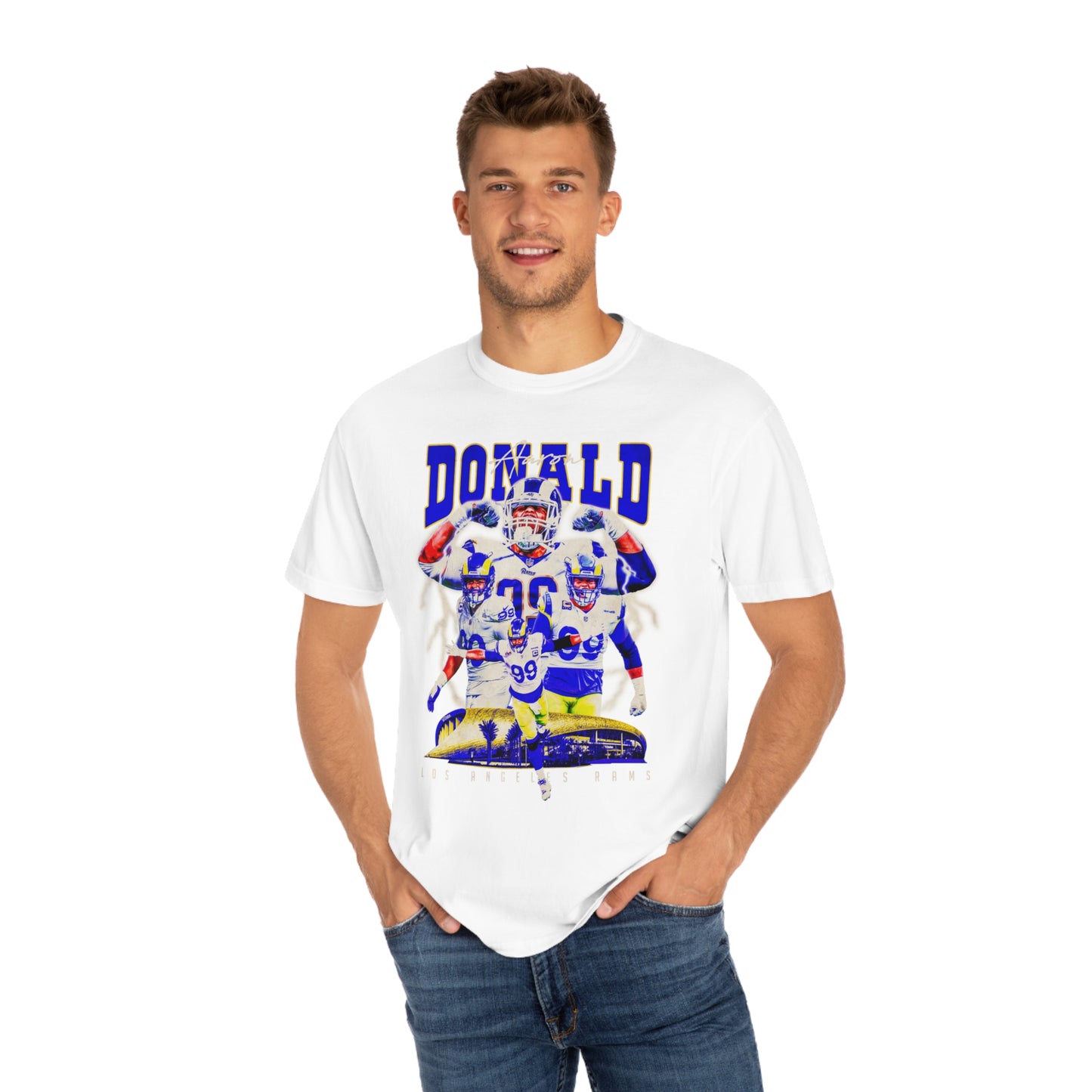 Donald Rams Football Unisex Garment-Dyed T-shirt