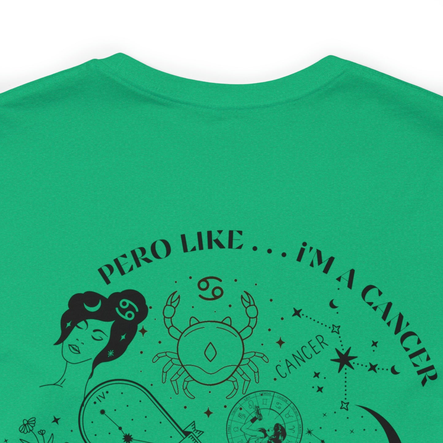 Zodiac Cancer - Astrology Unisex Jersey Short Sleeve Tee Front/Back Print