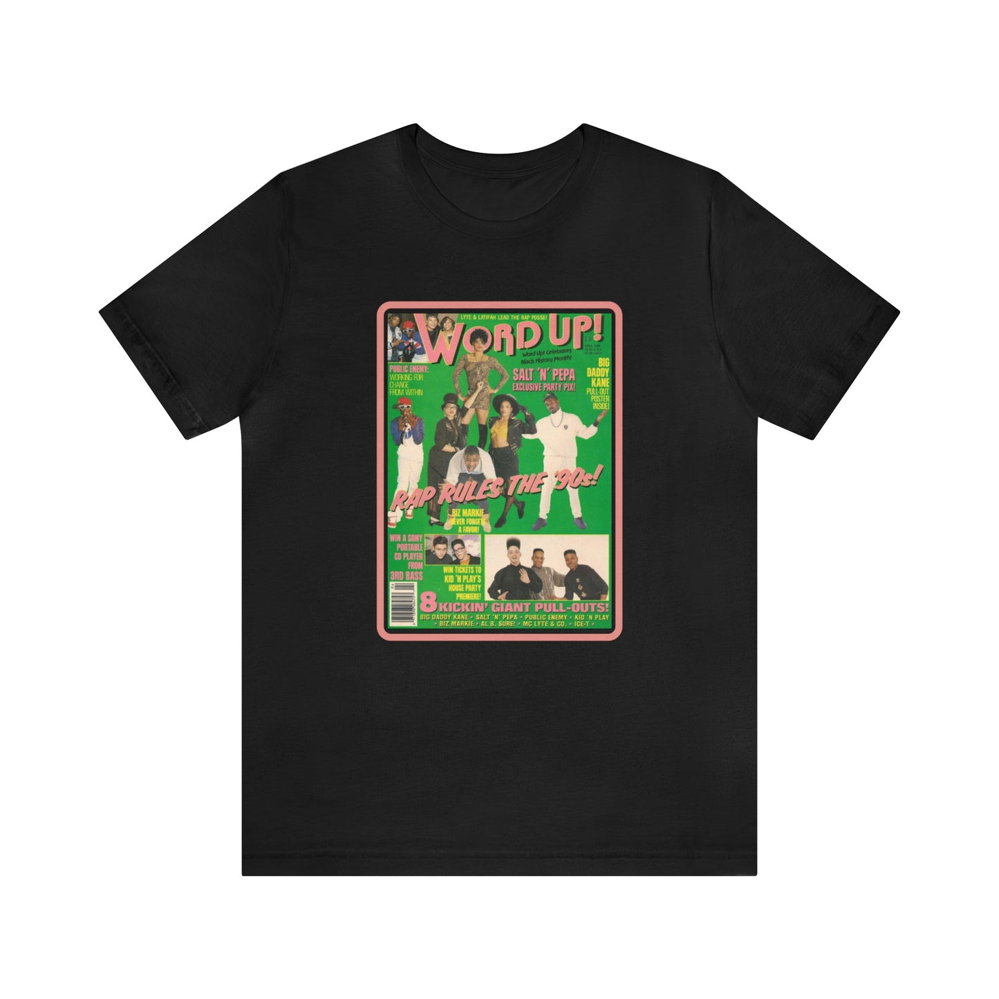 90s Throwback Word Up Magazine Unisex Jersey Short Sleeve Tee