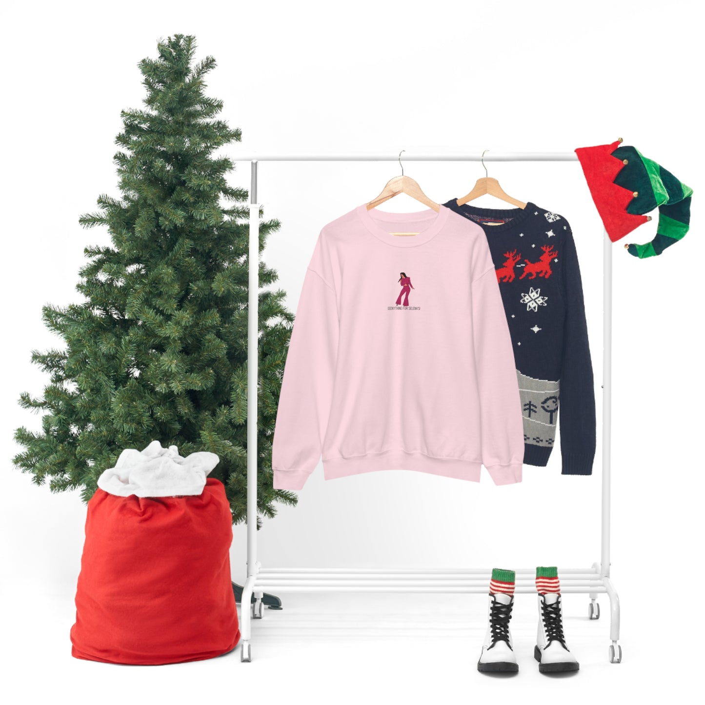 Eeeenything For Selenas Unisex Heavy Blend Crewneck Sweatshirt
