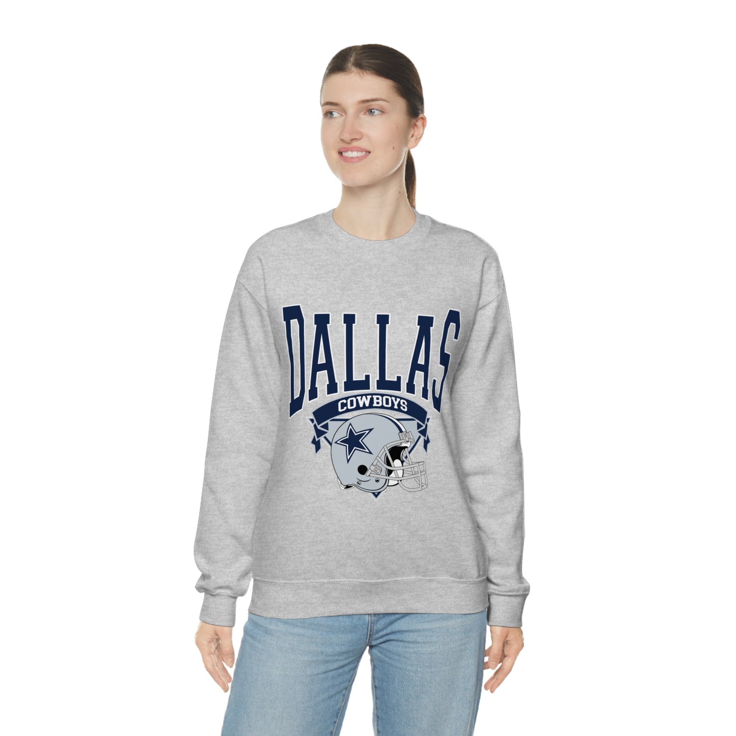 Dallas Cowboys Football Unisex Heavy Blend Crewneck Sweatshirt
