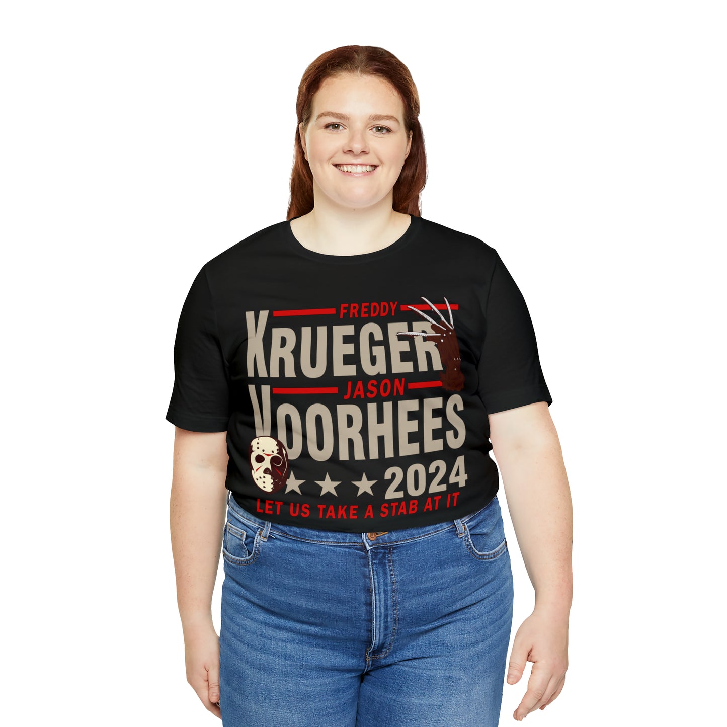 Freddy Krueger Jason Voorhees 2024 | Unisex Jersey Short Sleeve Tee