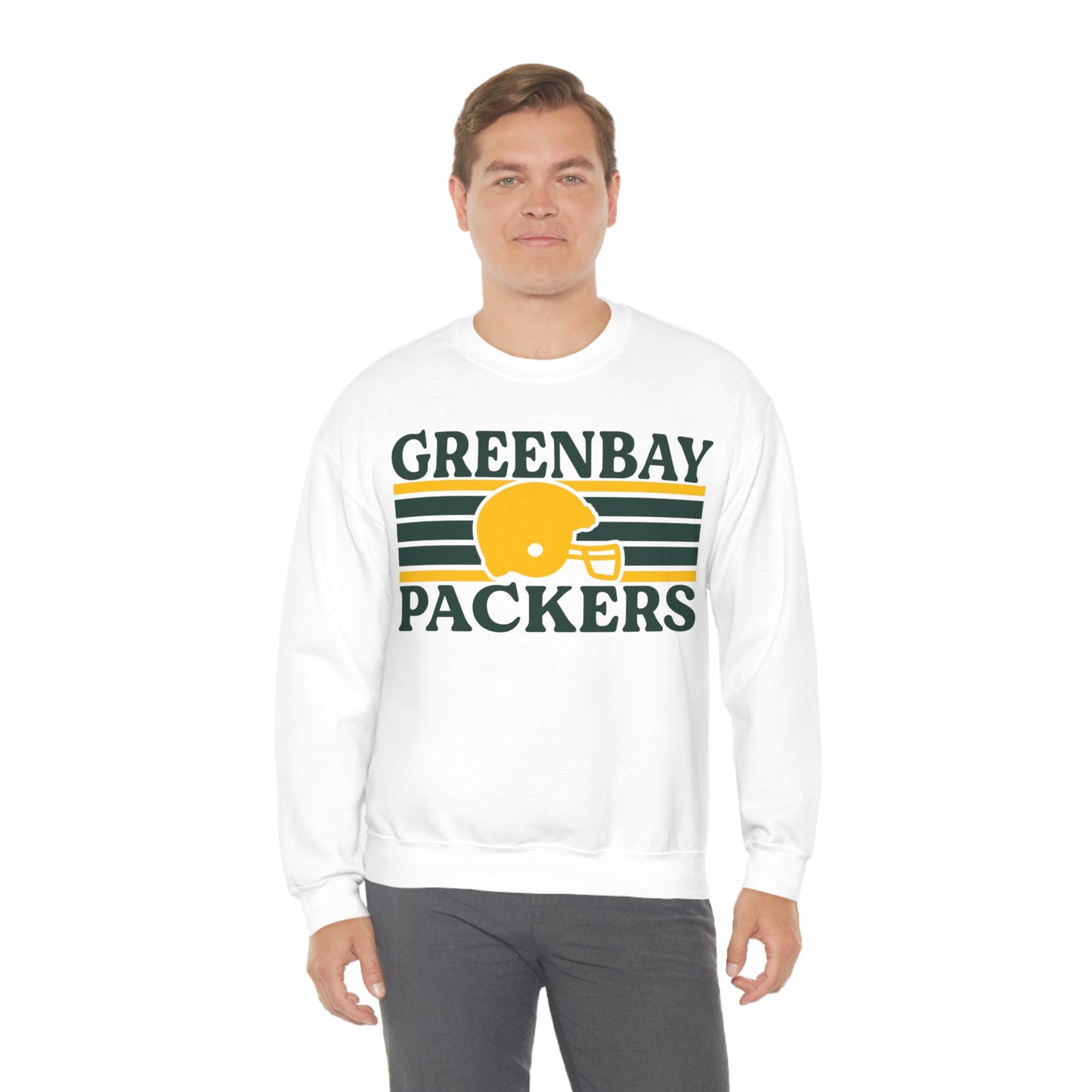 Retro Style Green Bay Football Unisex Heavy Blend Crewneck Sweatshirt