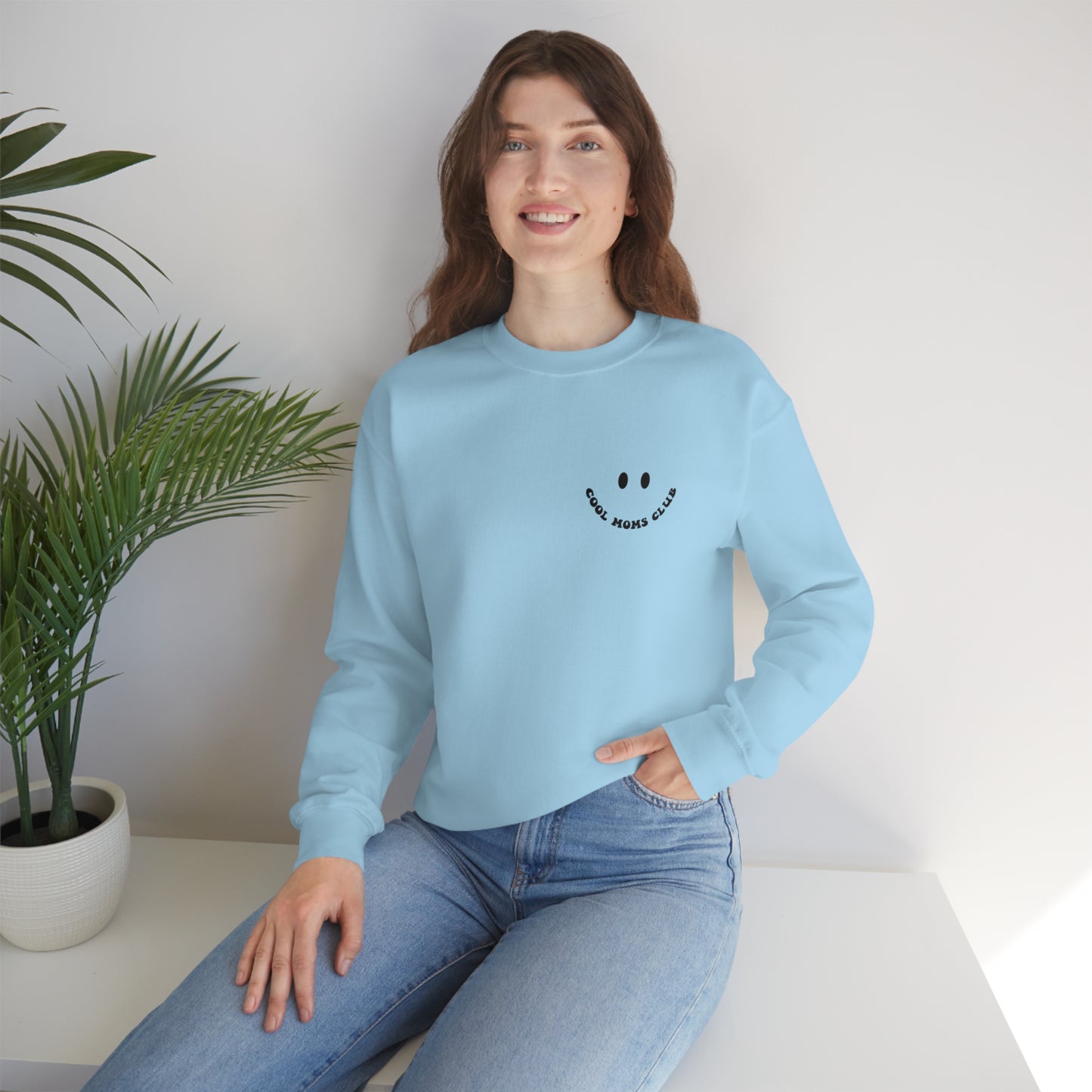 Cool Moms Club Unisex DryBlend® Crewneck Sweatshirt Front/Back Print