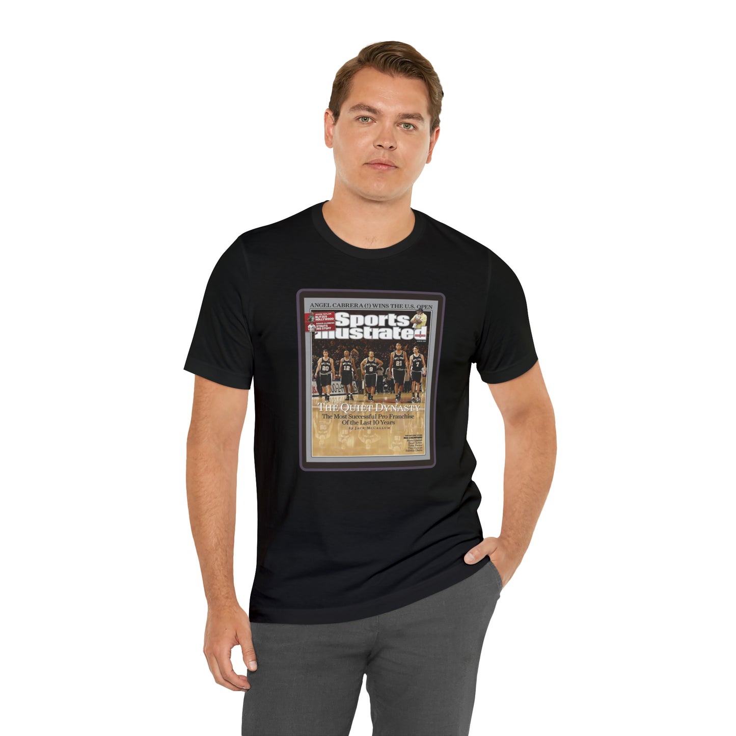 90s Throwback Spurs Basketball Sports Illustrated Unisex Jersey Short Sleeve Tee