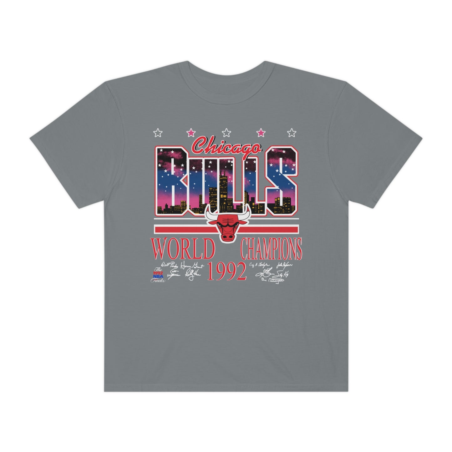 Throwback Chicago Bulls Basketball Unisex Garment-Dyed T-shirt