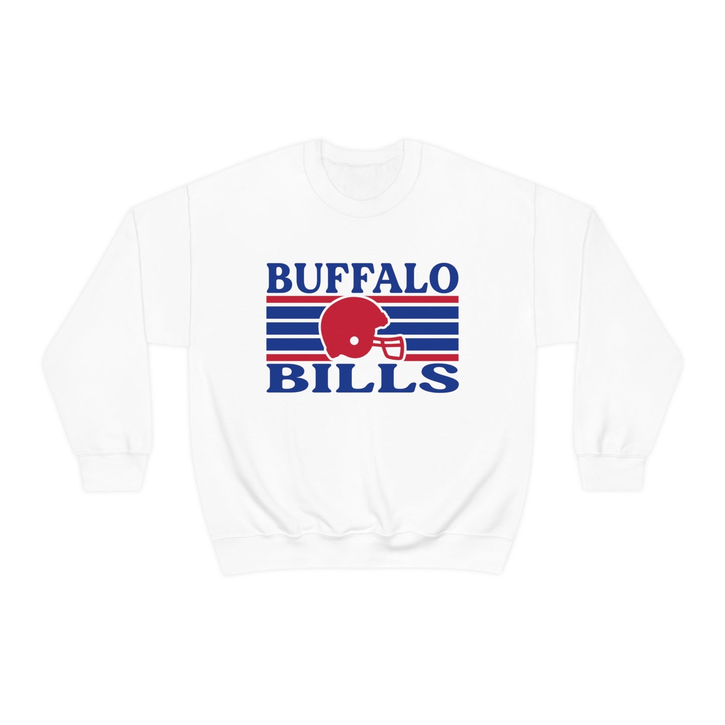 Retro Style Buffalo Football Unisex Heavy Blend Crewneck Sweatshirt