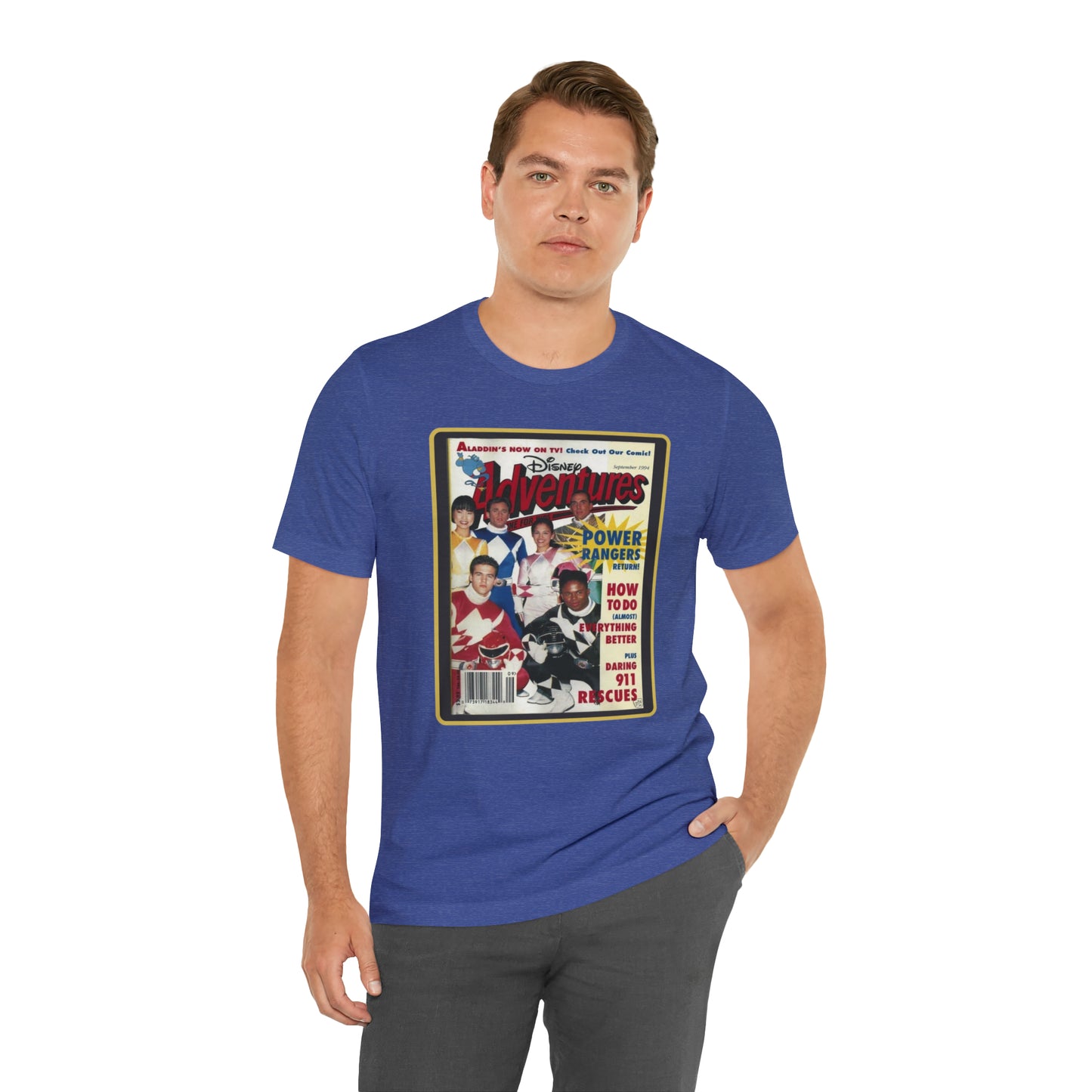 90s Throwback Power Rangers Unisex Jersey Short Sleeve Tee
