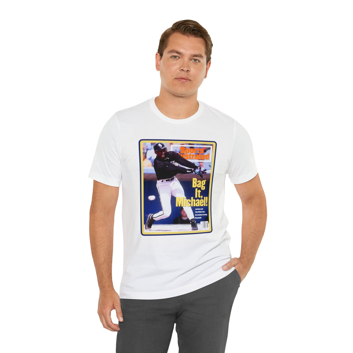 90s Throwback Michael Jordan Sports Illustrated Magazine Unisex Jersey Short Sleeve Tee