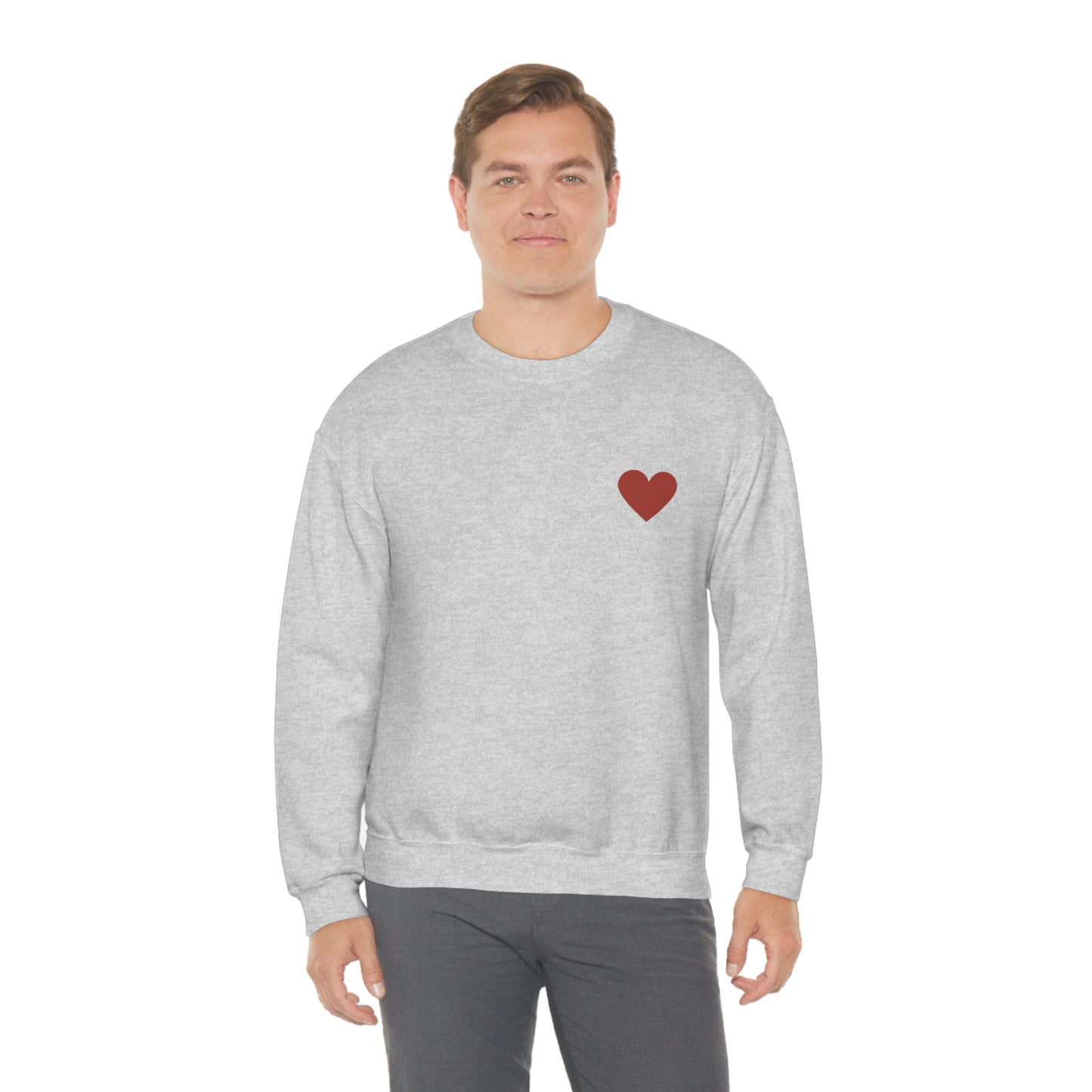 Heart Self Love Club Valentines Day Unisex Heavy Blend Crewneck Sweatshirt Front/Back Print