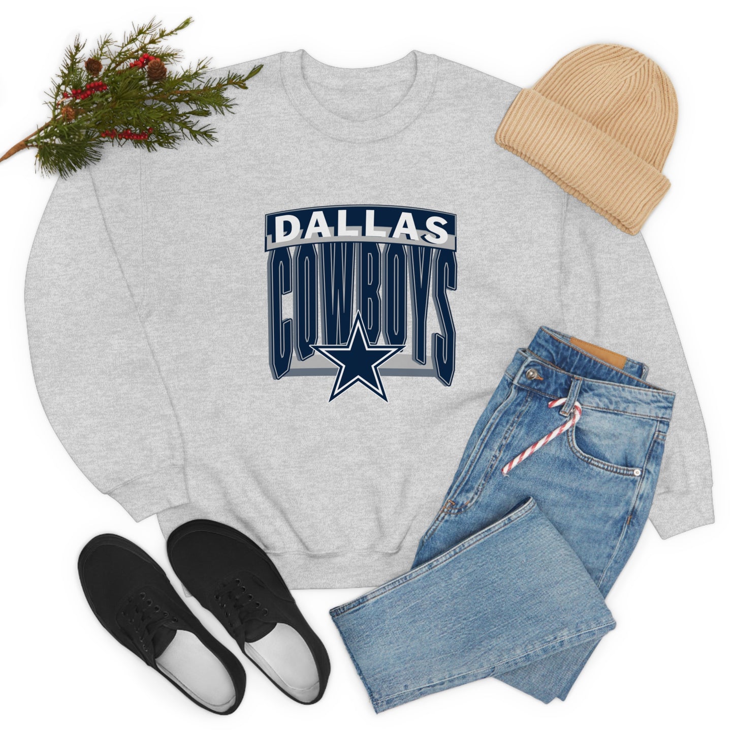 Dallas Cowboys Football Unisex Heavy Blend Crewneck Sweatshirt