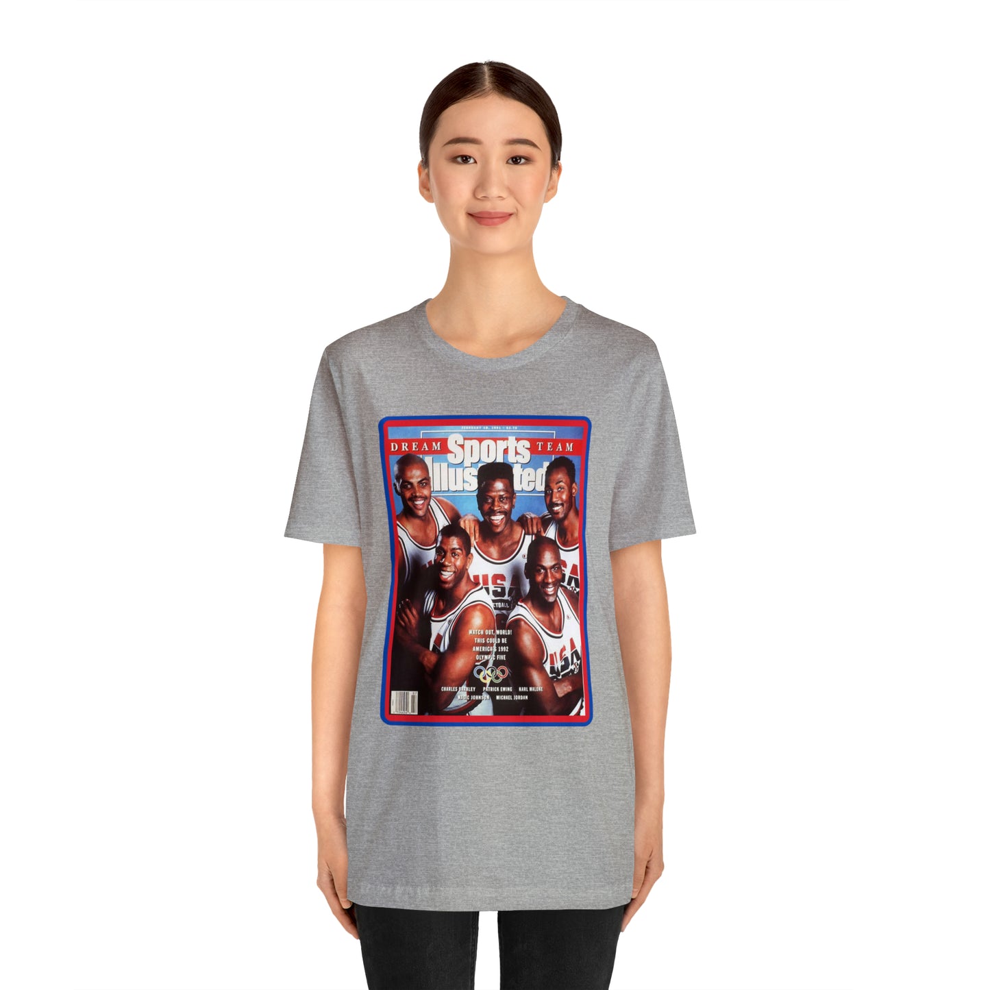 90s Throwback Dream Team Sports Illustrated Magazine Unisex Jersey Short Sleeve Tee