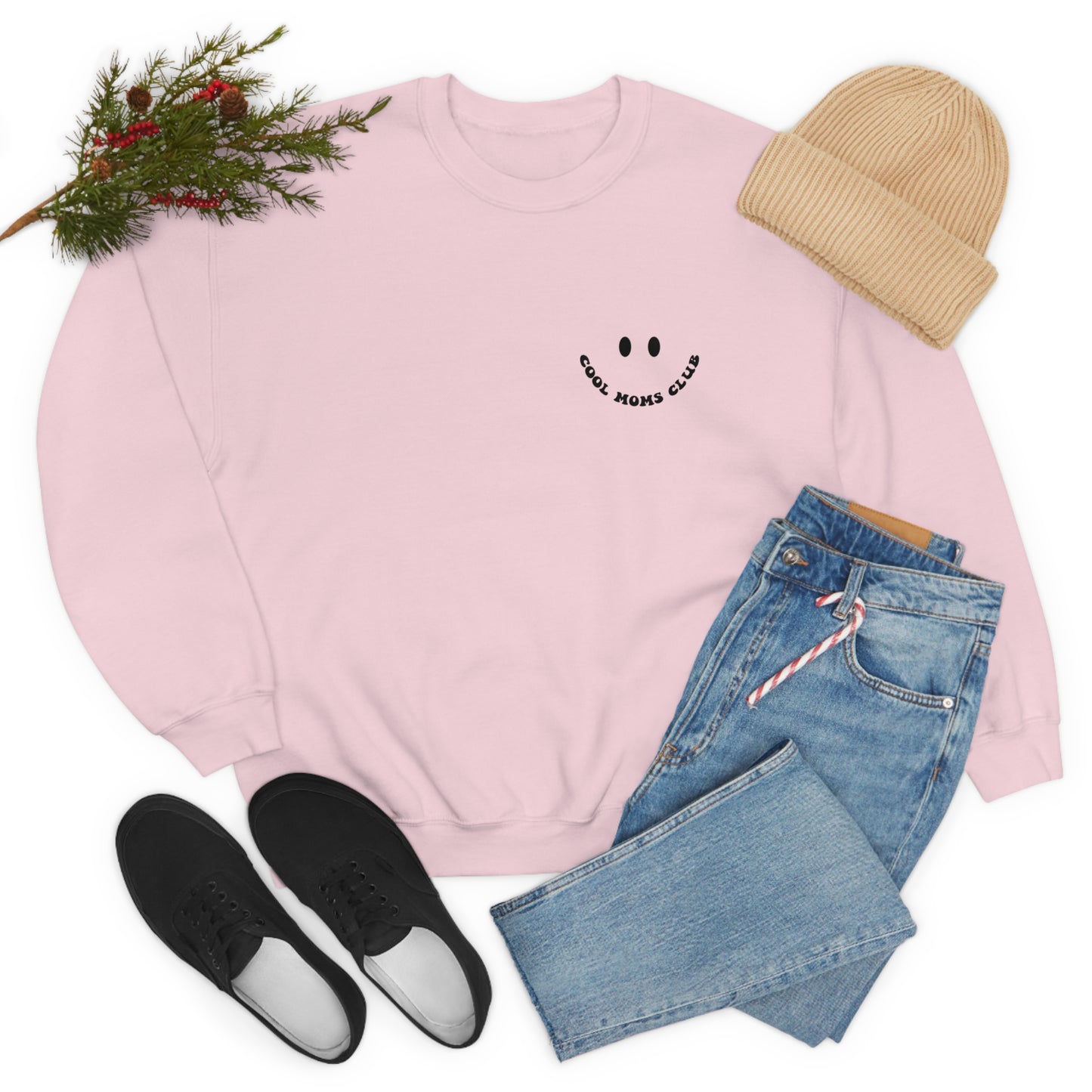 Cool Moms Club Unisex DryBlend® Crewneck Sweatshirt Front/Back Print
