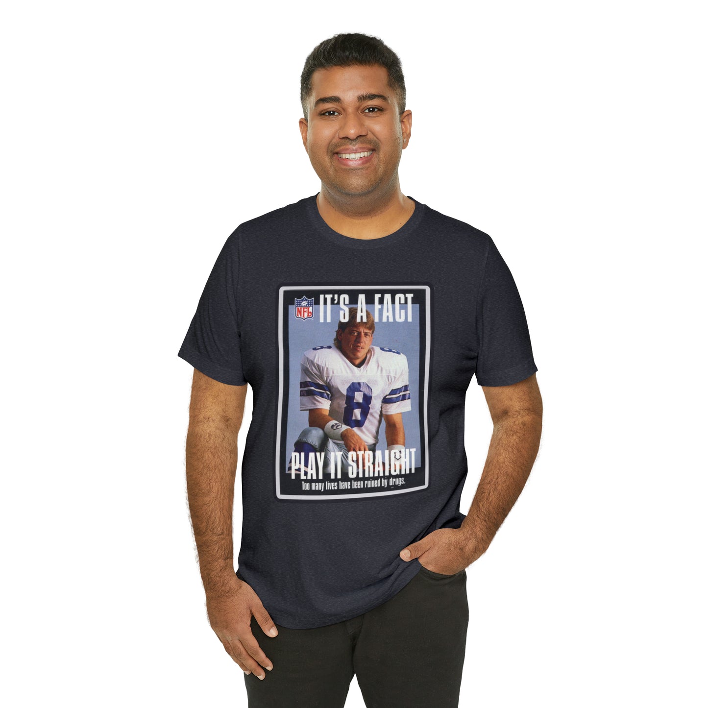 90s Throwback Dallas Cowboys Troy Aikman v2 Sports Illustrated Magazine Unisex Jersey Short Sleeve Tee