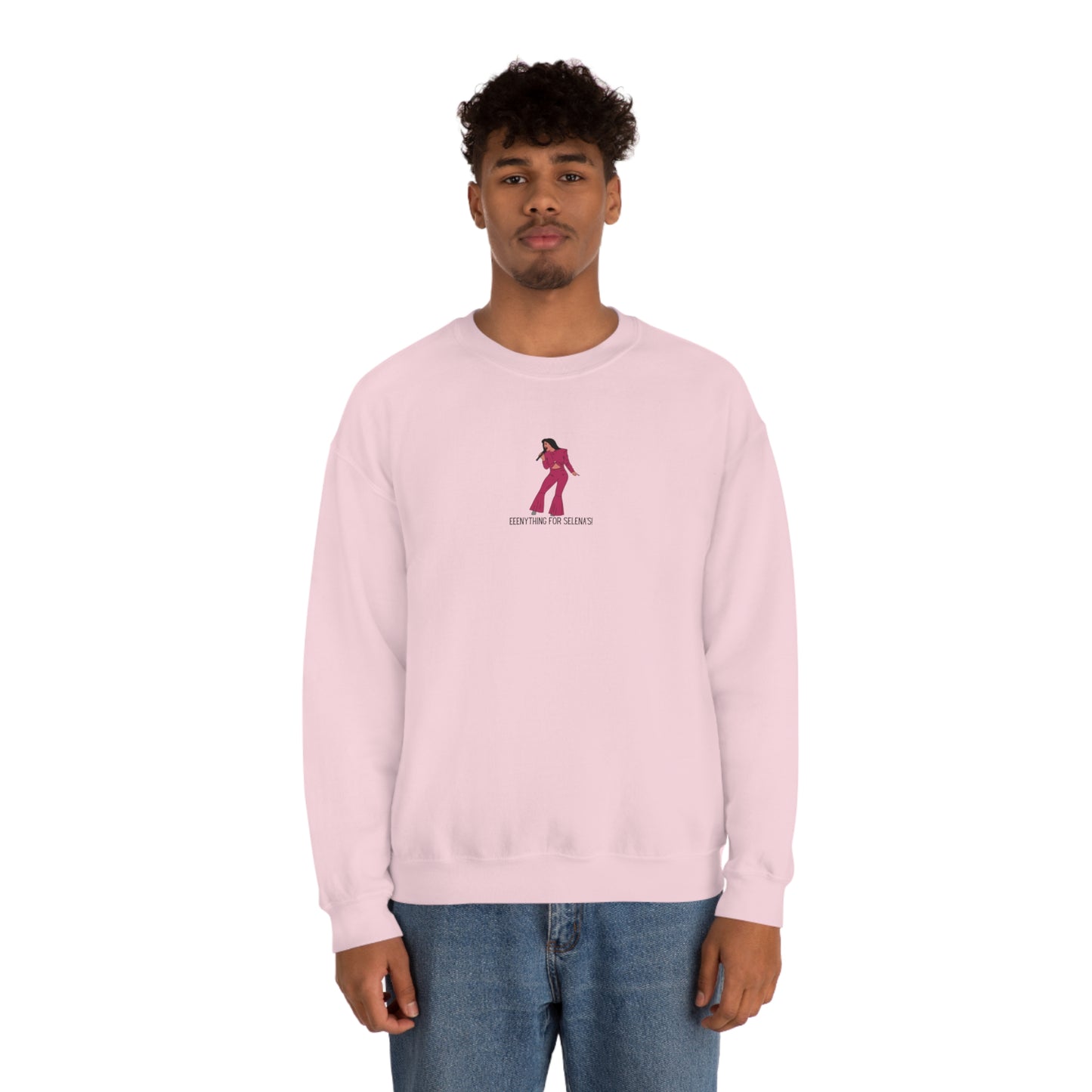 Eeeenything For Selenas Unisex Heavy Blend Crewneck Sweatshirt
