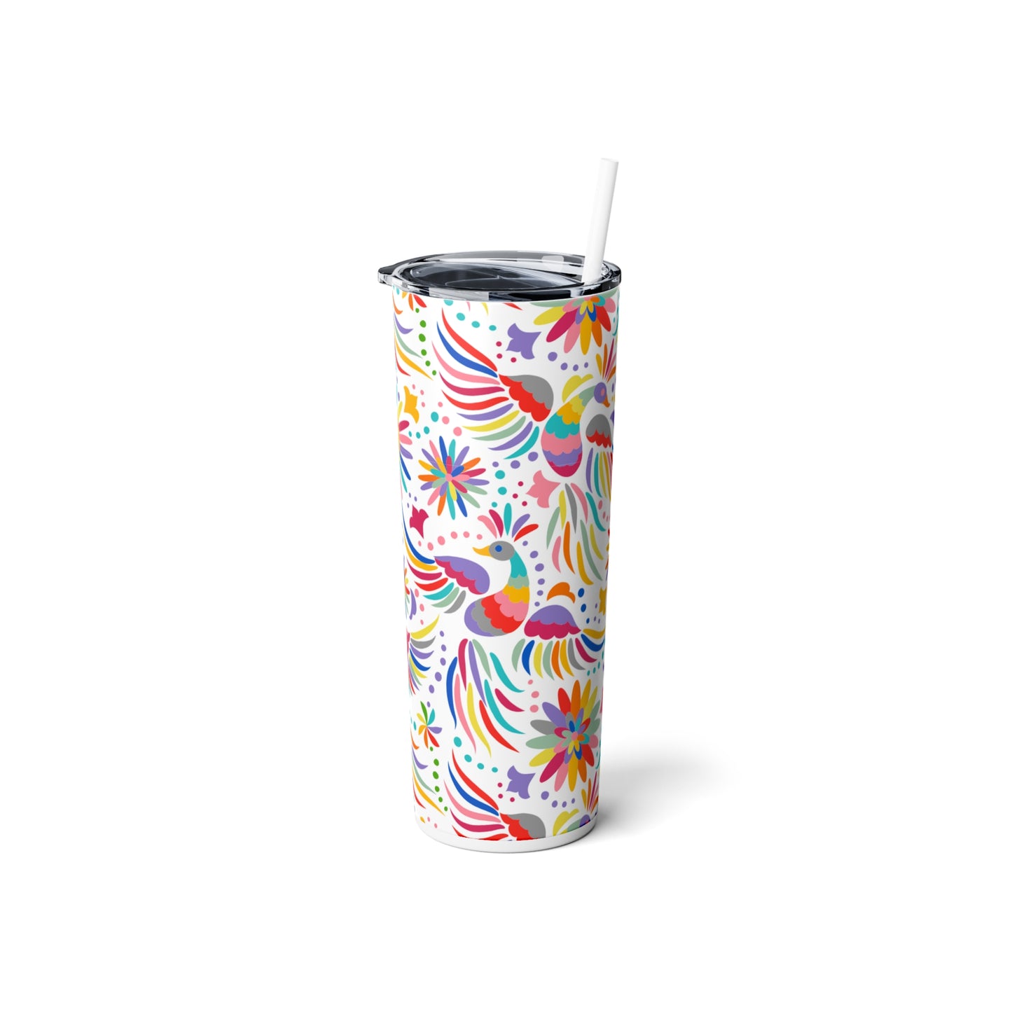 Fiesta Steel Tumbler with Straw, 20oz