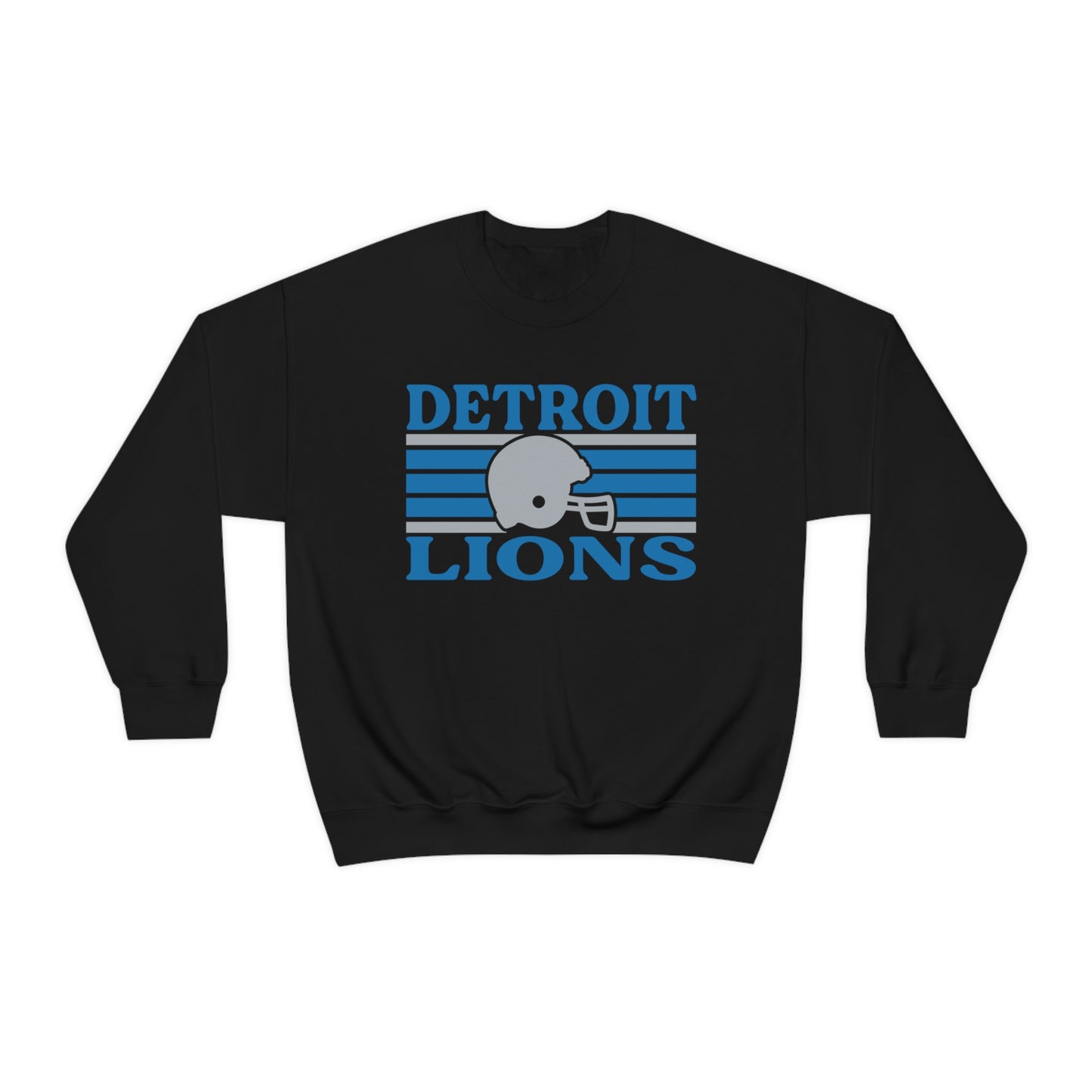 Retro Style Detroit Football Unisex Heavy Blend Crewneck Sweatshirt