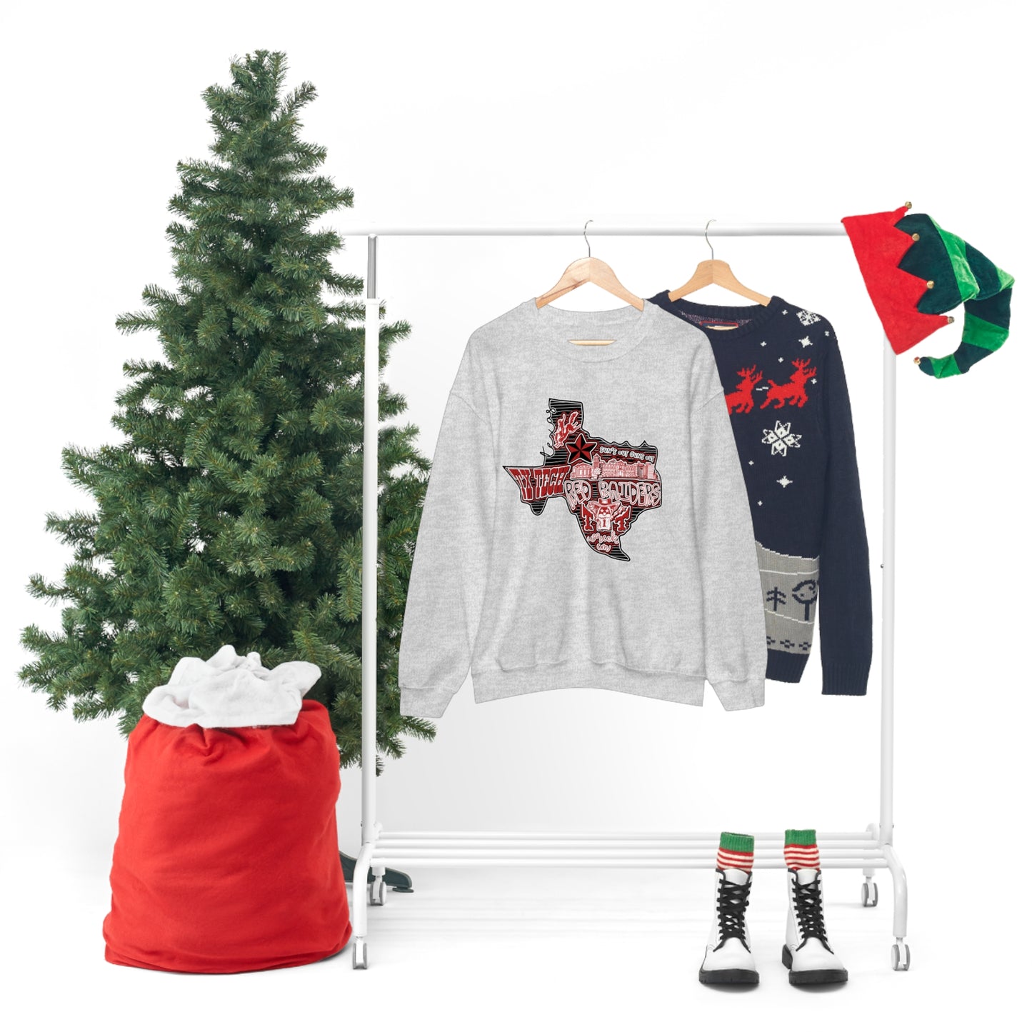 Texas Tech Lubbock Football Unisex Heavy Blend Crewneck Sweatshirt