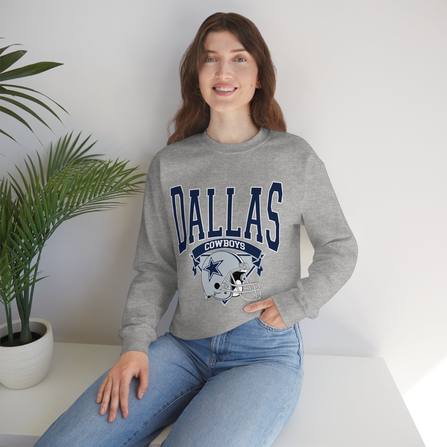 Dallas Cowboys Football Unisex Heavy Blend Crewneck Sweatshirt