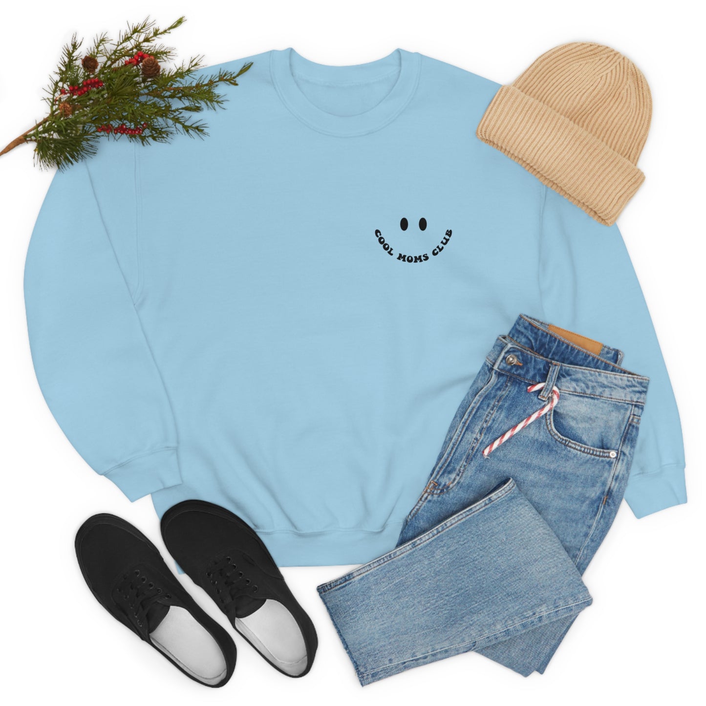 Cool Moms Club Unisex DryBlend® Crewneck Sweatshirt Front/Back Print