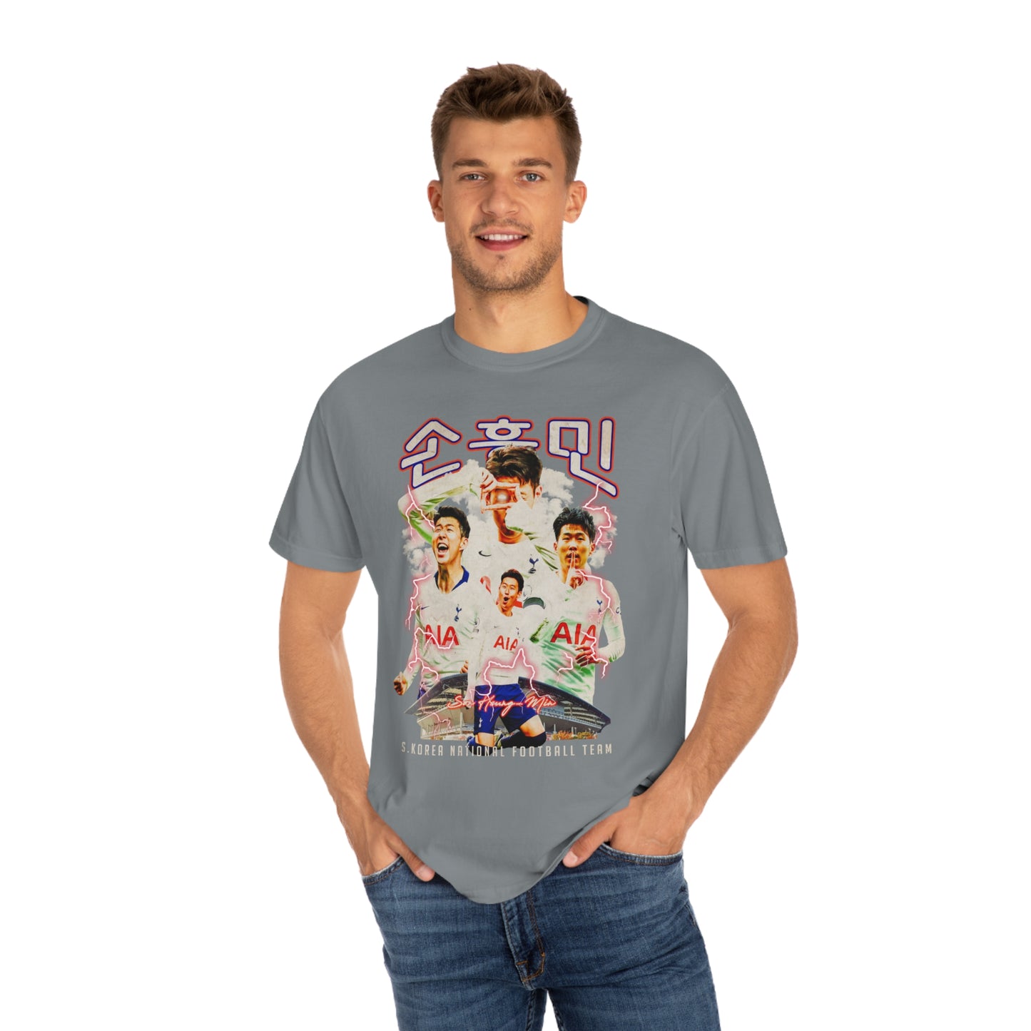 S.Korea Soccer Unisex Garment-Dyed T-shirt