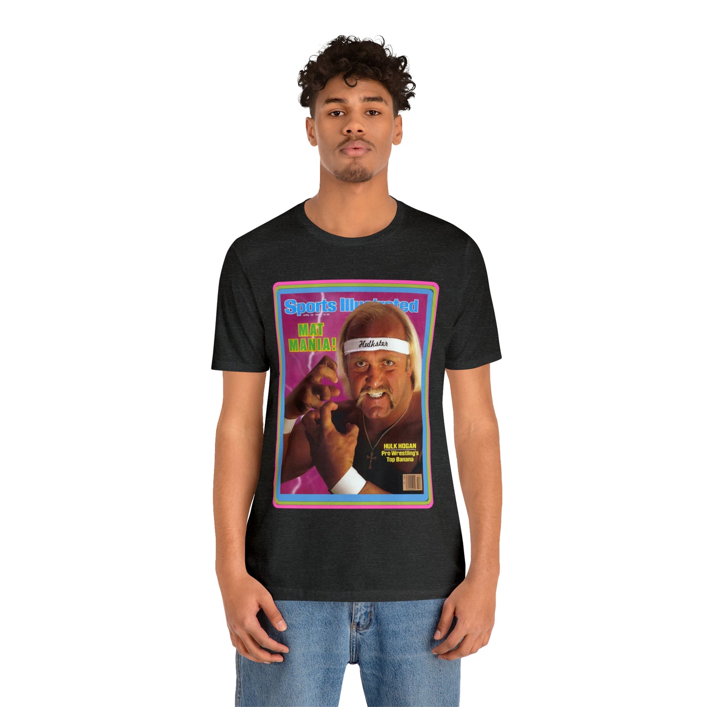 90s Throwback Hulk Hogan Sports Illustrated Magazine Unisex Jersey Short Sleeve Tee