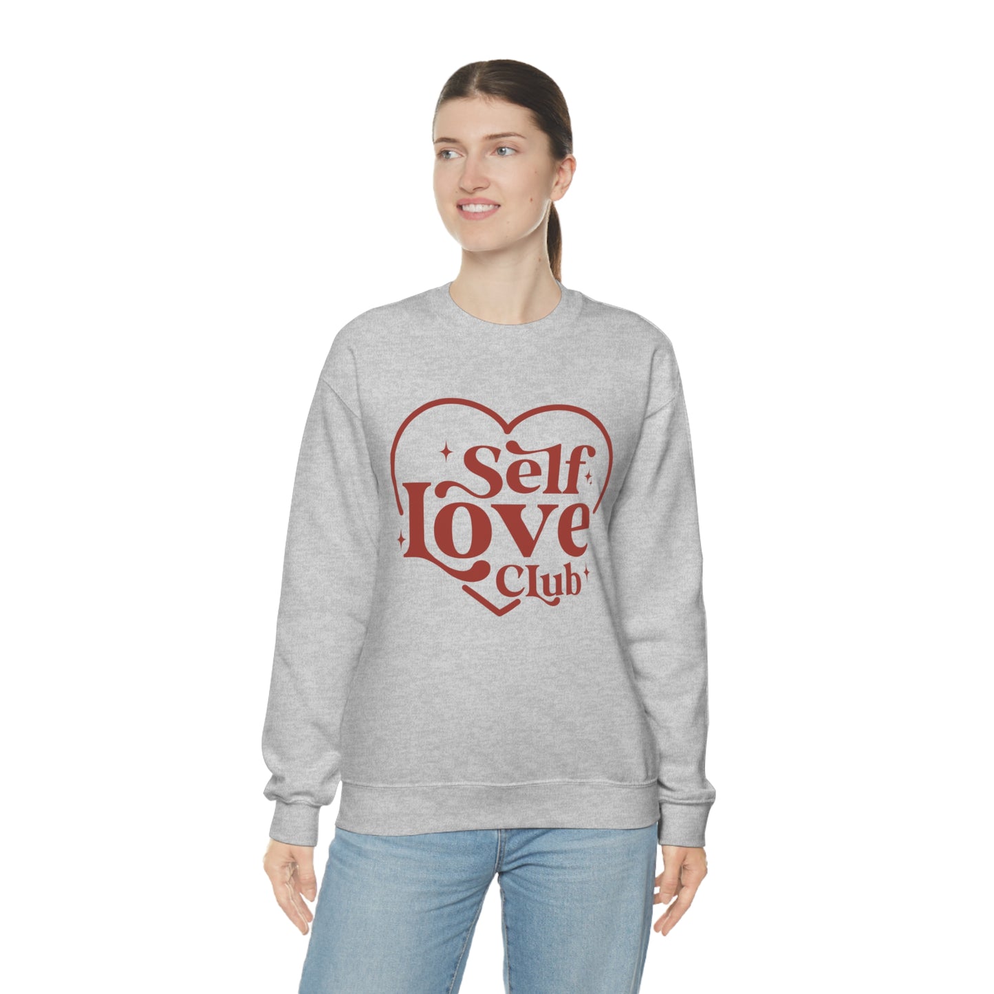 Self Love Club Valentines Day Unisex Heavy Blend Crewneck Sweatshirt