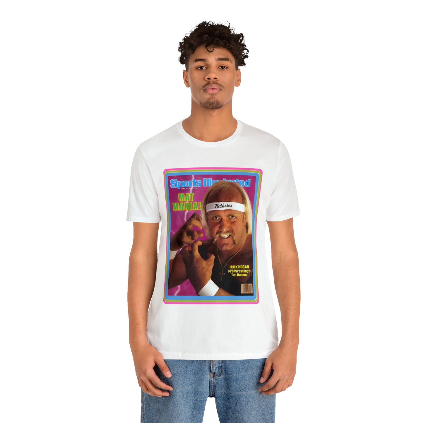 90s Throwback Hulk Hogan Sports Illustrated Magazine Unisex Jersey Short Sleeve Tee