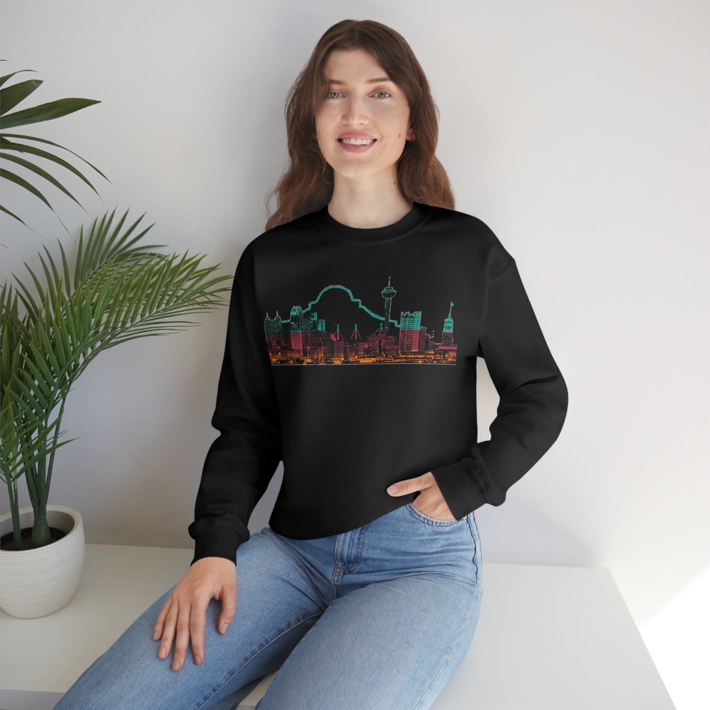San Antonio Spurs Basketball Unisex Heavy Blend Crewneck Sweatshirt