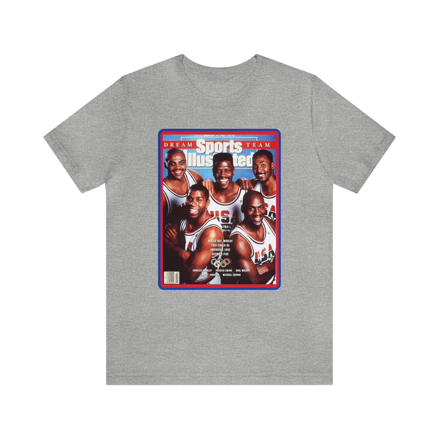 90s Throwback Dream Team Sports Illustrated Magazine Unisex Jersey Short Sleeve Tee
