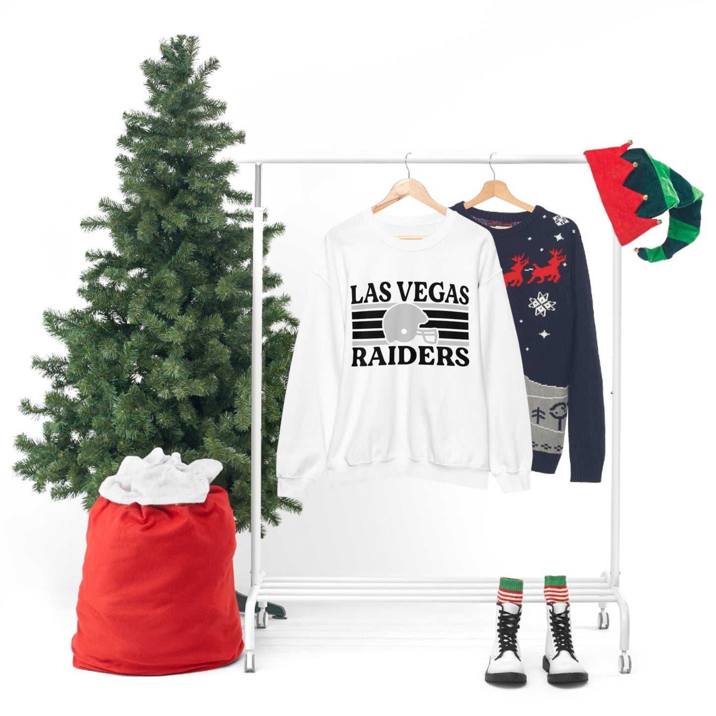 Retro Style Las Vegas Football Unisex Heavy Blend Crewneck Sweatshirt