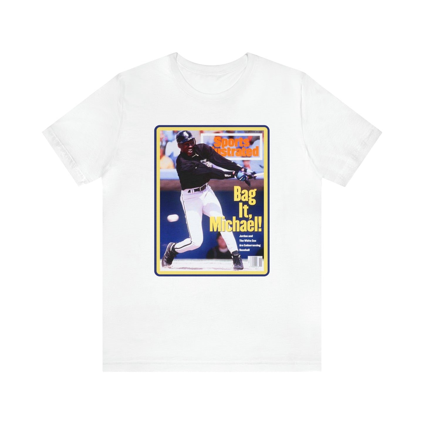 90s Throwback Michael Jordan Sports Illustrated Magazine Unisex Jersey Short Sleeve Tee
