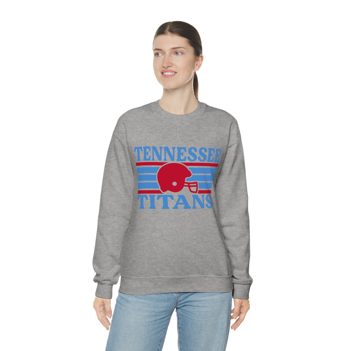 Retro Style Tennessee Football Unisex Heavy Blend Crewneck Sweatshirt