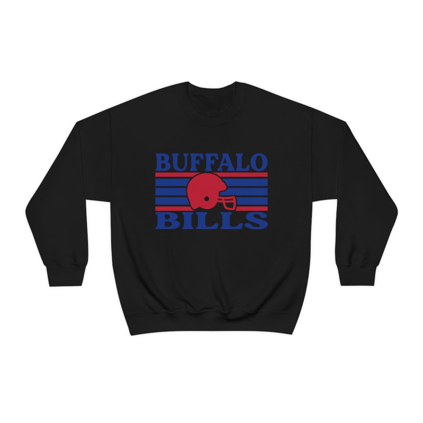 Retro Style Buffalo Football Unisex Heavy Blend Crewneck Sweatshirt