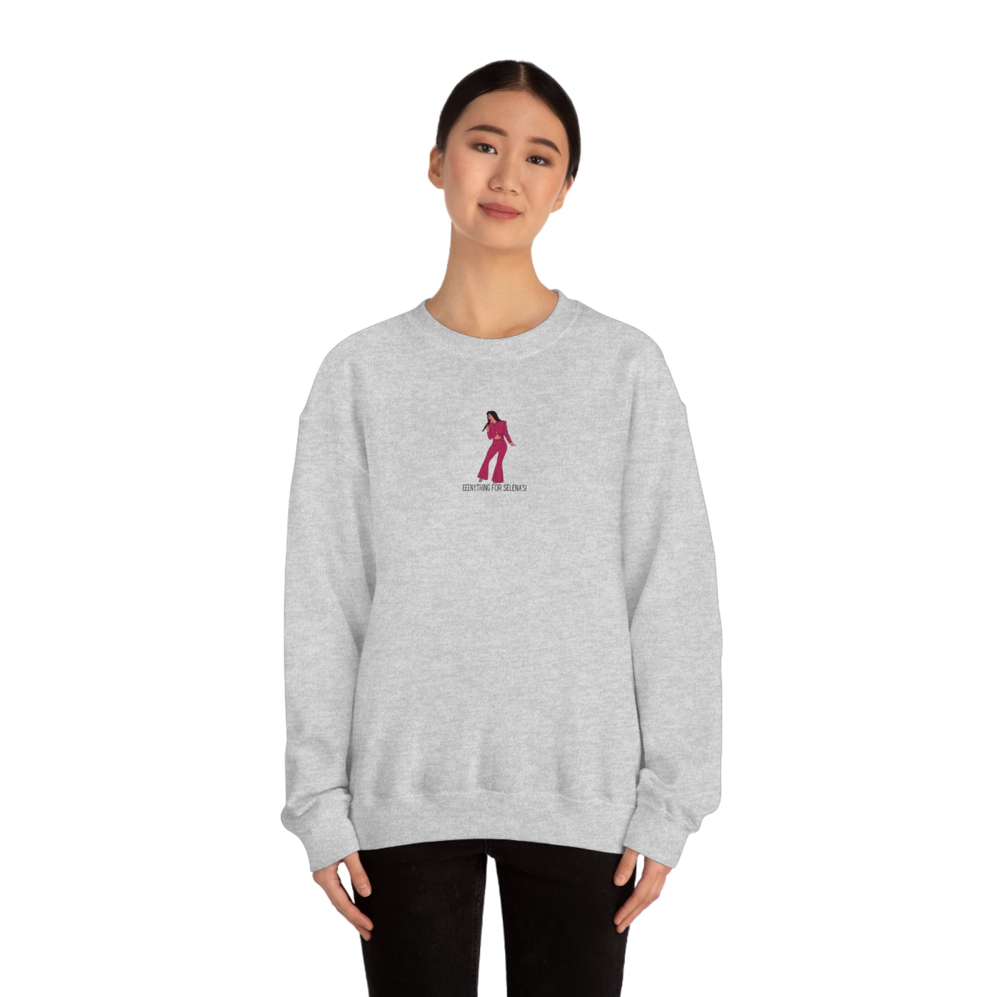 Eeeenything For Selenas Unisex Heavy Blend Crewneck Sweatshirt