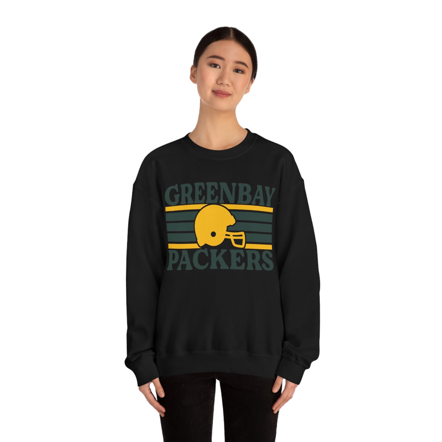Retro Style Green Bay Football Unisex Heavy Blend Crewneck Sweatshirt