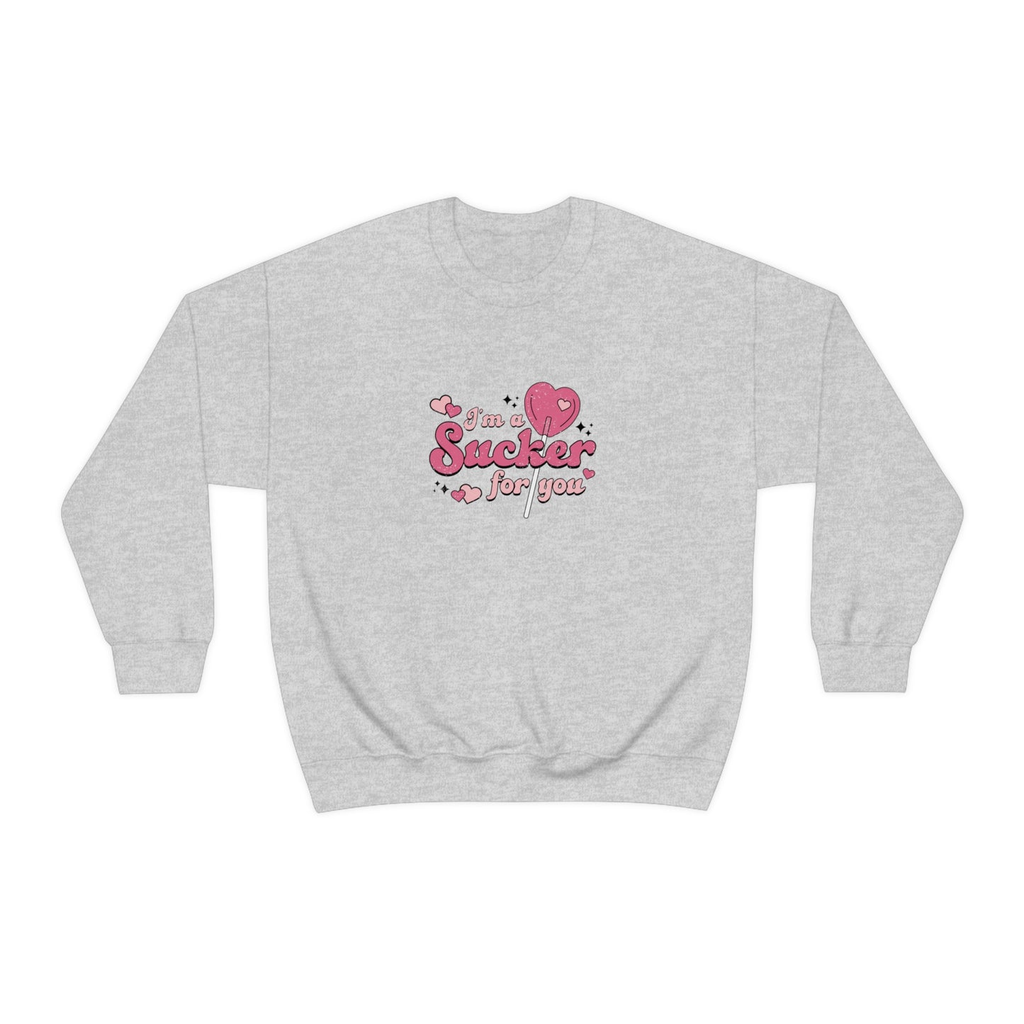 Sucker For You Valentines Day Unisex Heavy Blend Crewneck Sweatshirt