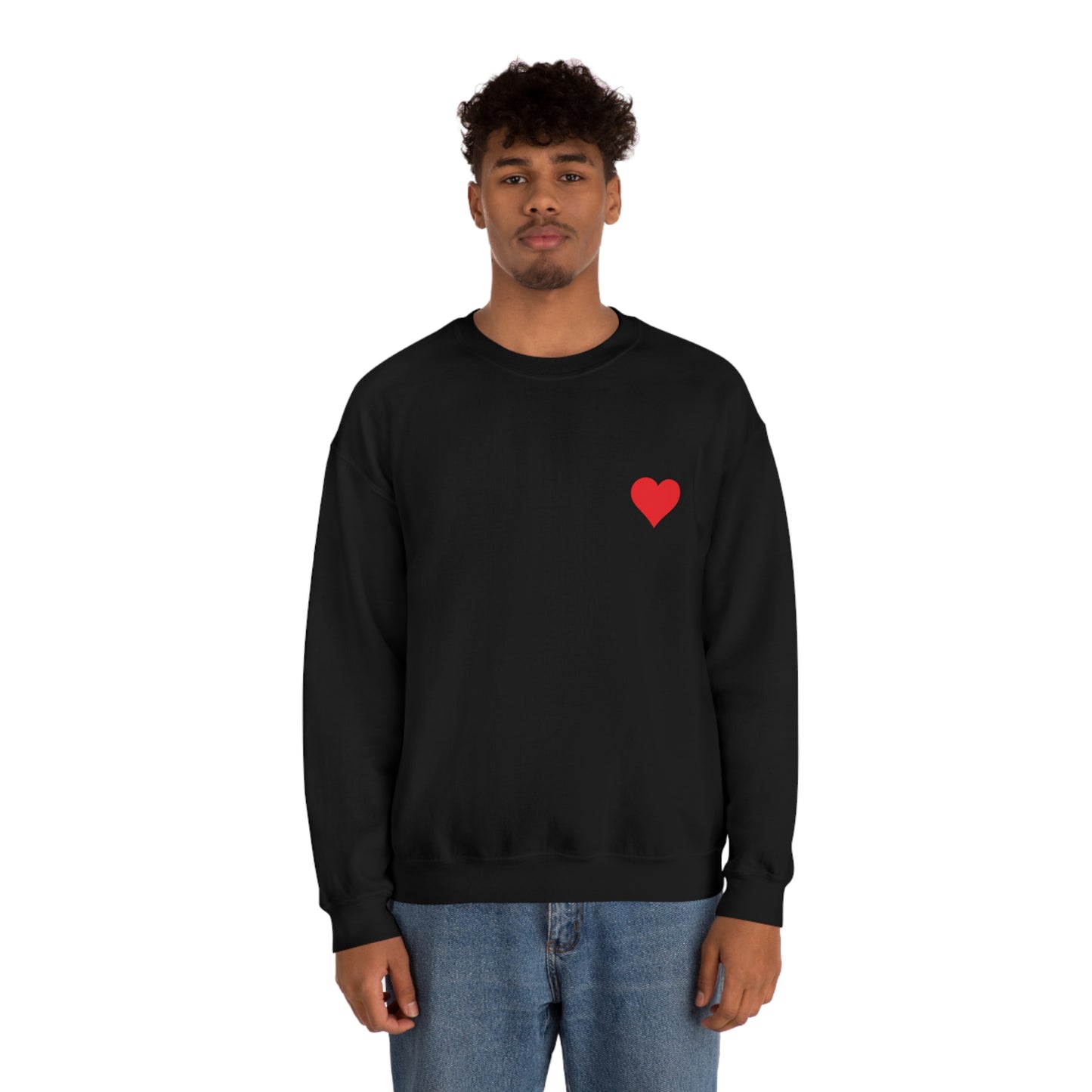 Heart Lover Boy Valentines Day Unisex Heavy Blend Crewneck Sweatshirt Front/Back Print