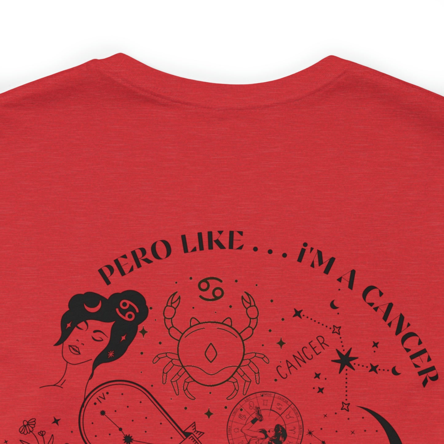 Zodiac Cancer - Astrology Unisex Jersey Short Sleeve Tee Front/Back Print