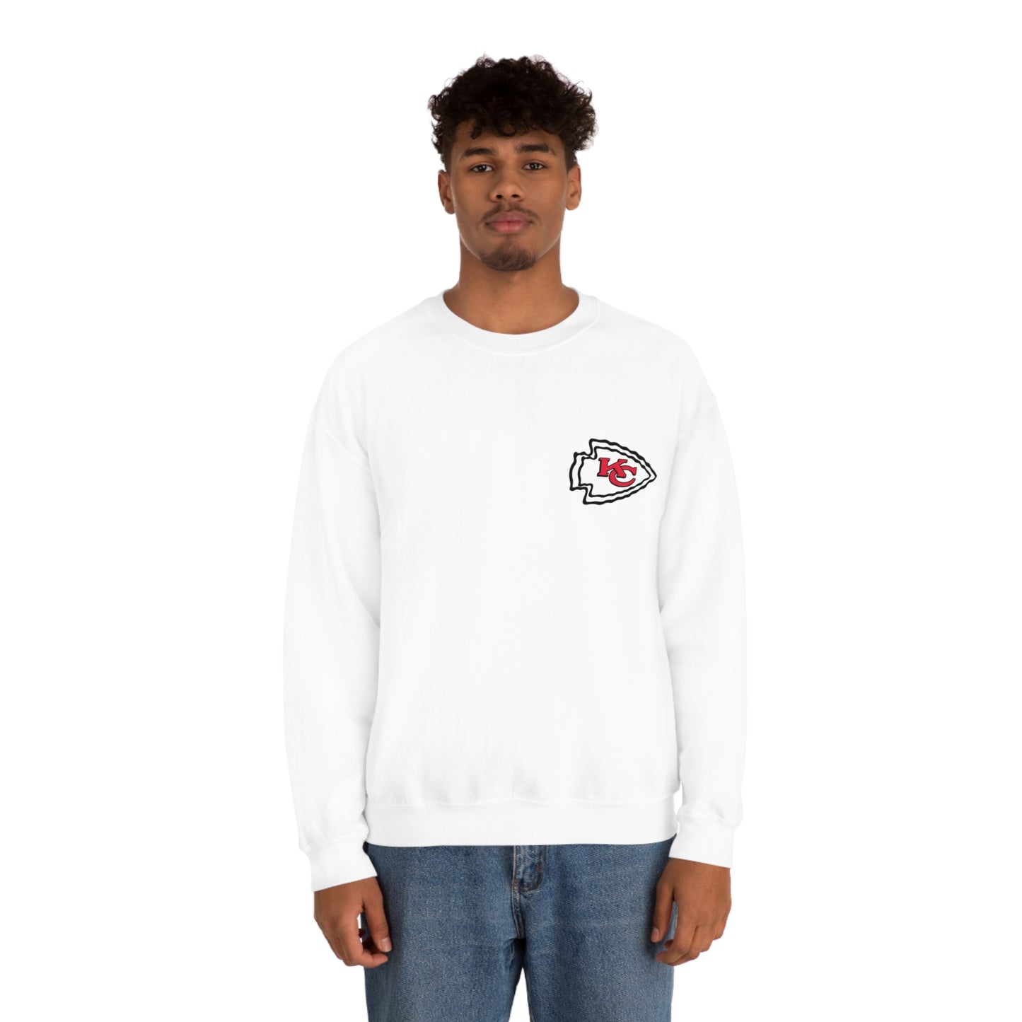 Kansas Mahomes Football Unisex Heavy Blend Crewneck Sweatshirt Front/Back Print