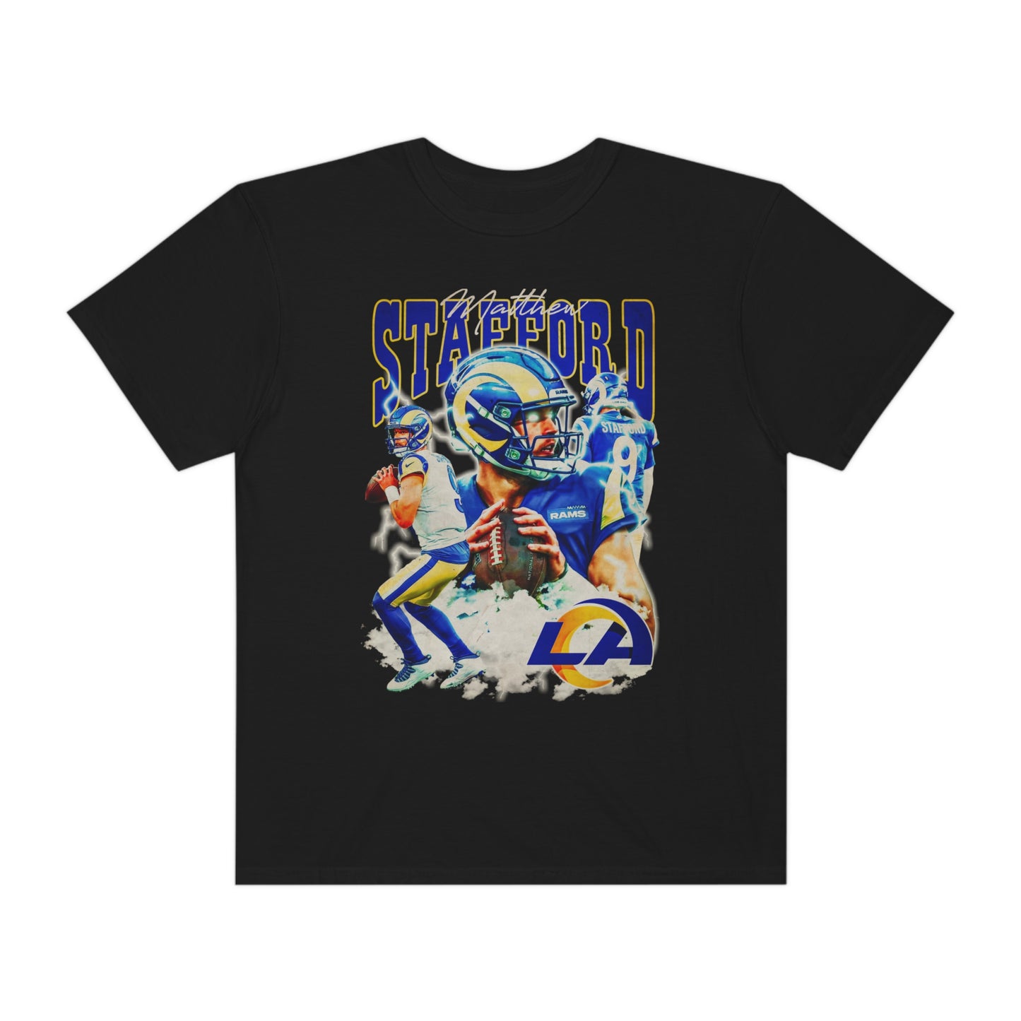 Stafford Rams Football Unisex Garment-Dyed T-shirt
