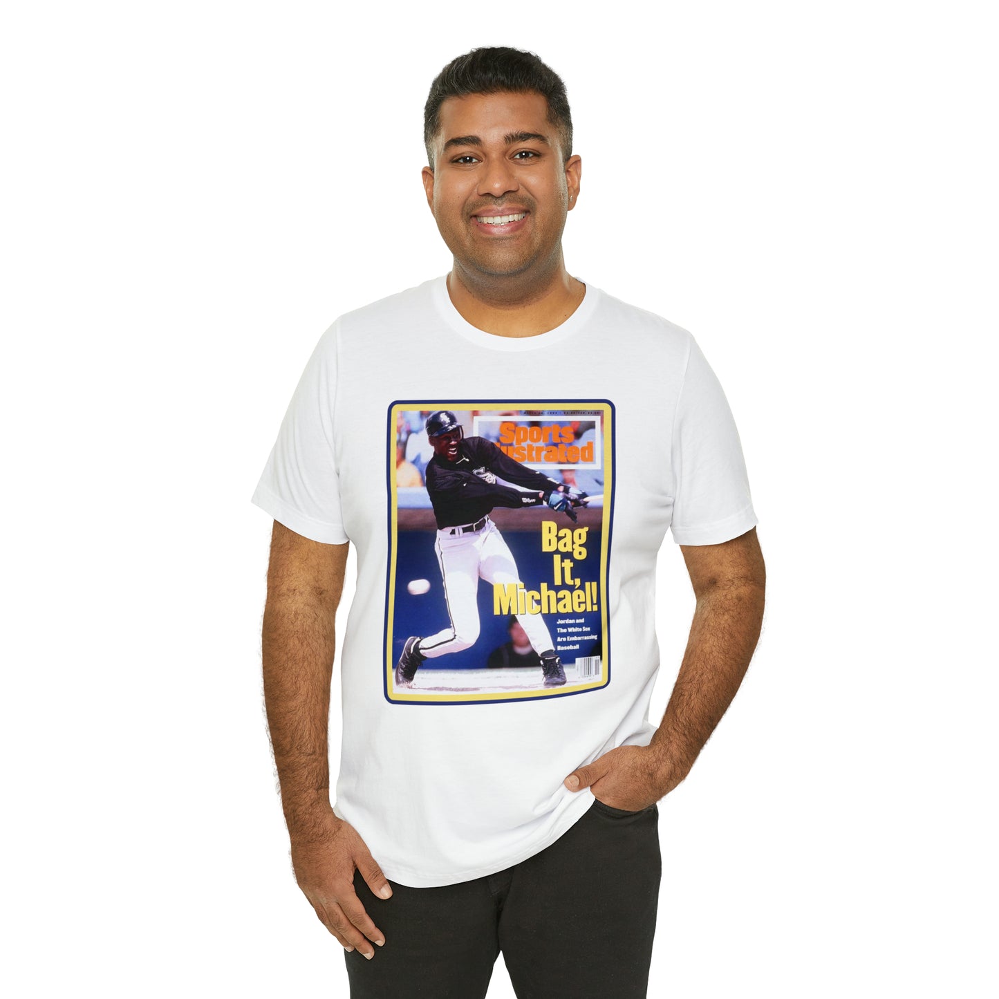90s Throwback Michael Jordan Sports Illustrated Magazine Unisex Jersey Short Sleeve Tee